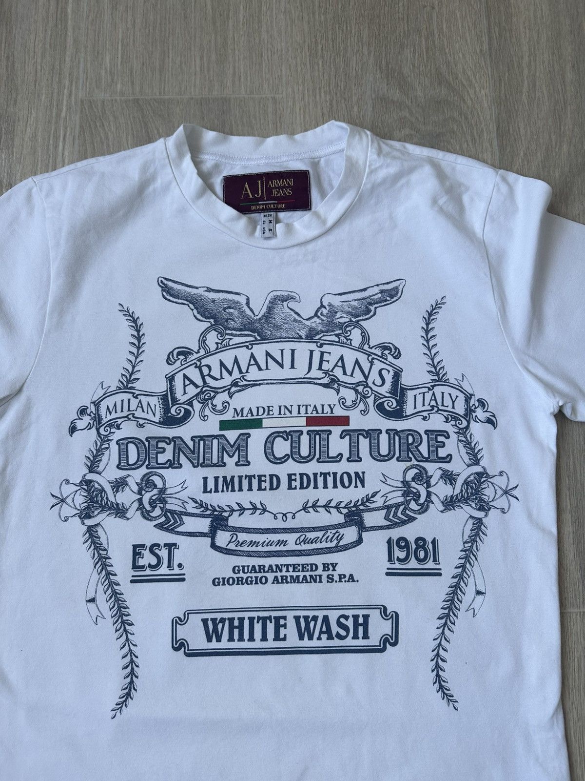 Armani Vintage Armani jeans t shirt 90s Size US S / EU 44-46 / 1 - 2 Thumbnail