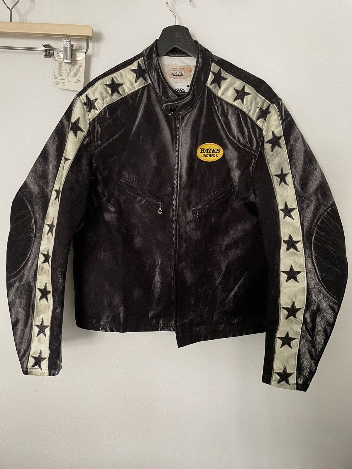 Junya Watanabe printed motorcycle jacket