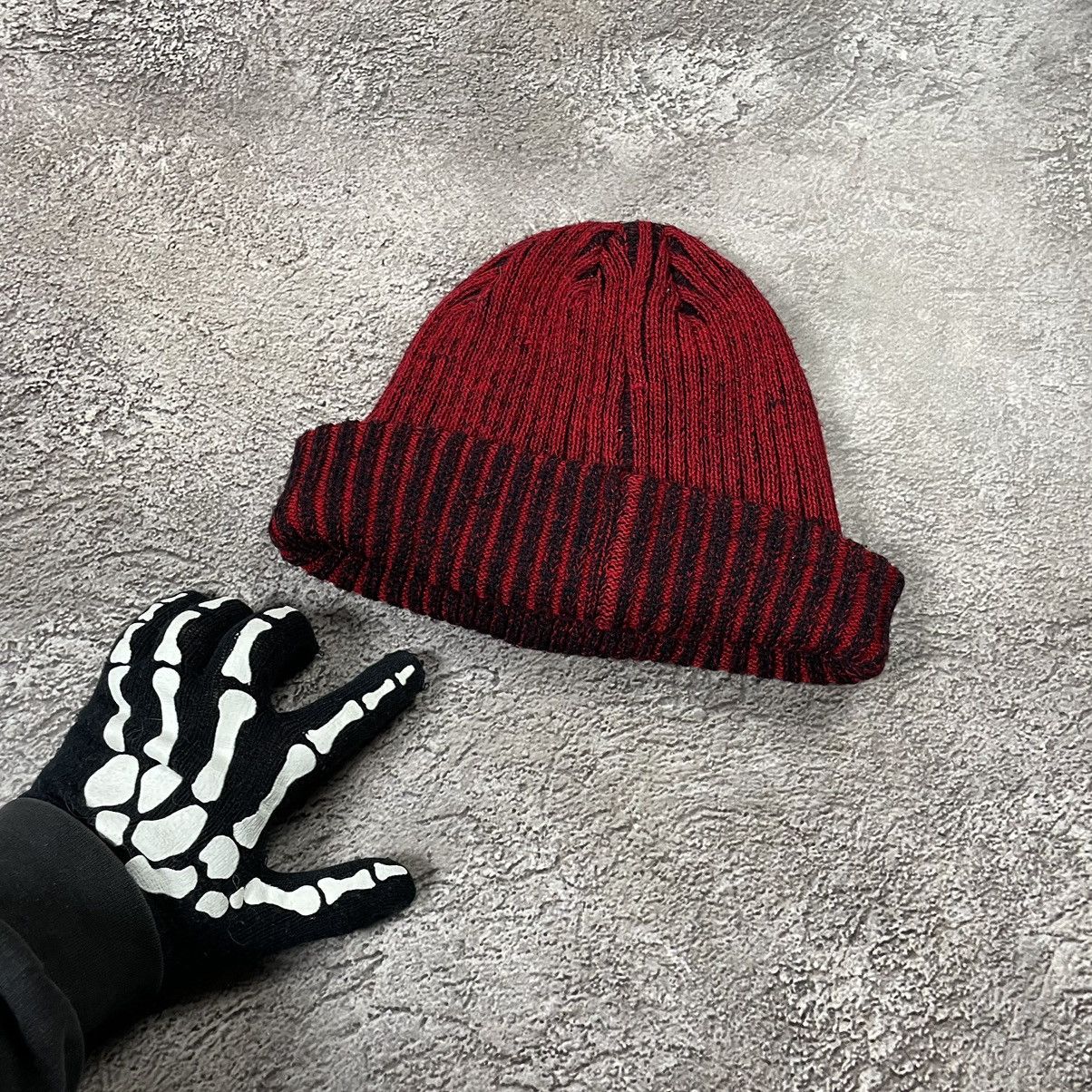 Vintage Vintage 90s Punk Beanie Skeleton Hand Graphic Streetwear OS Size ONE SIZE - 4 Thumbnail