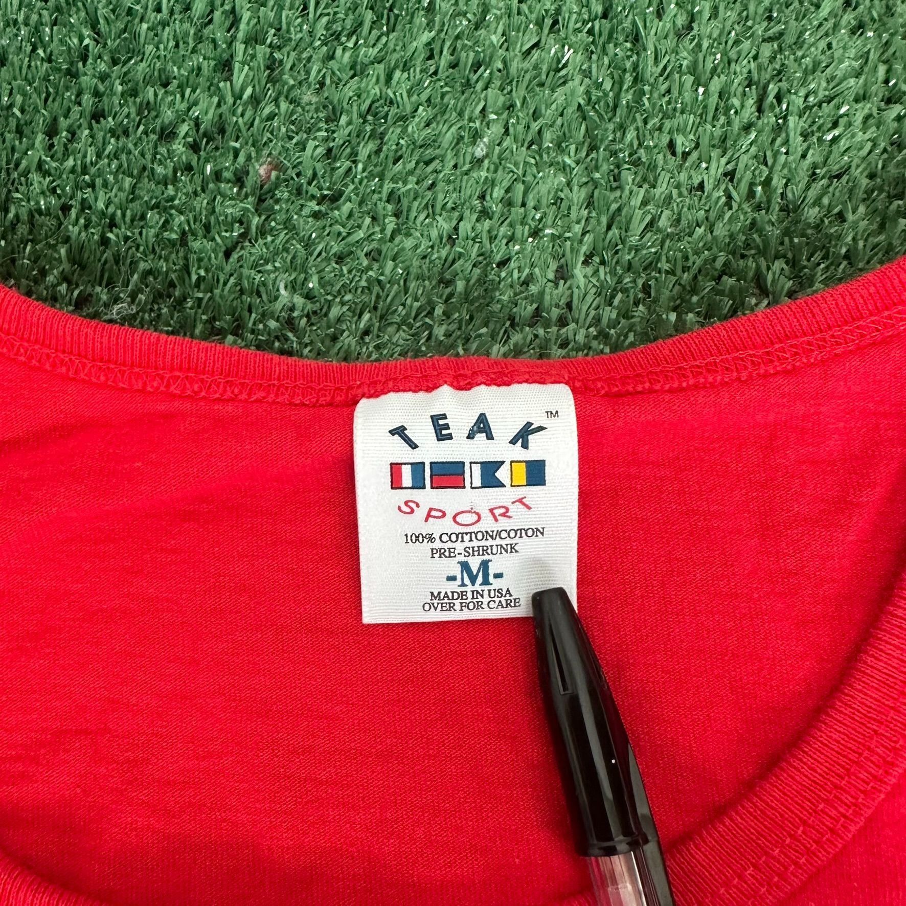 Vintage Vintage 90s Red Tank Top Blank Plain Summer Beach Size US M / EU 48-50 / 2 - 2 Thumbnail