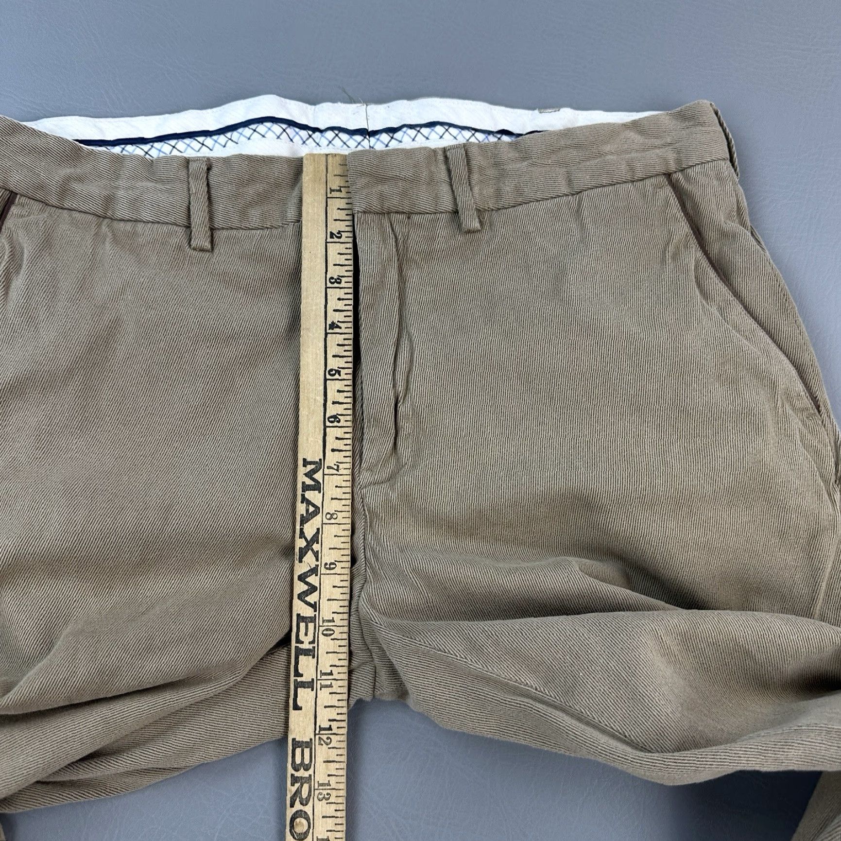 Polo Ralph Lauren VINTAGE Polo Ralph Lauren Pants Mens 34x32 34x30 Twill Leather Trim Classic 90s Size US S / EU 44-46 / 1 - 6 Thumbnail