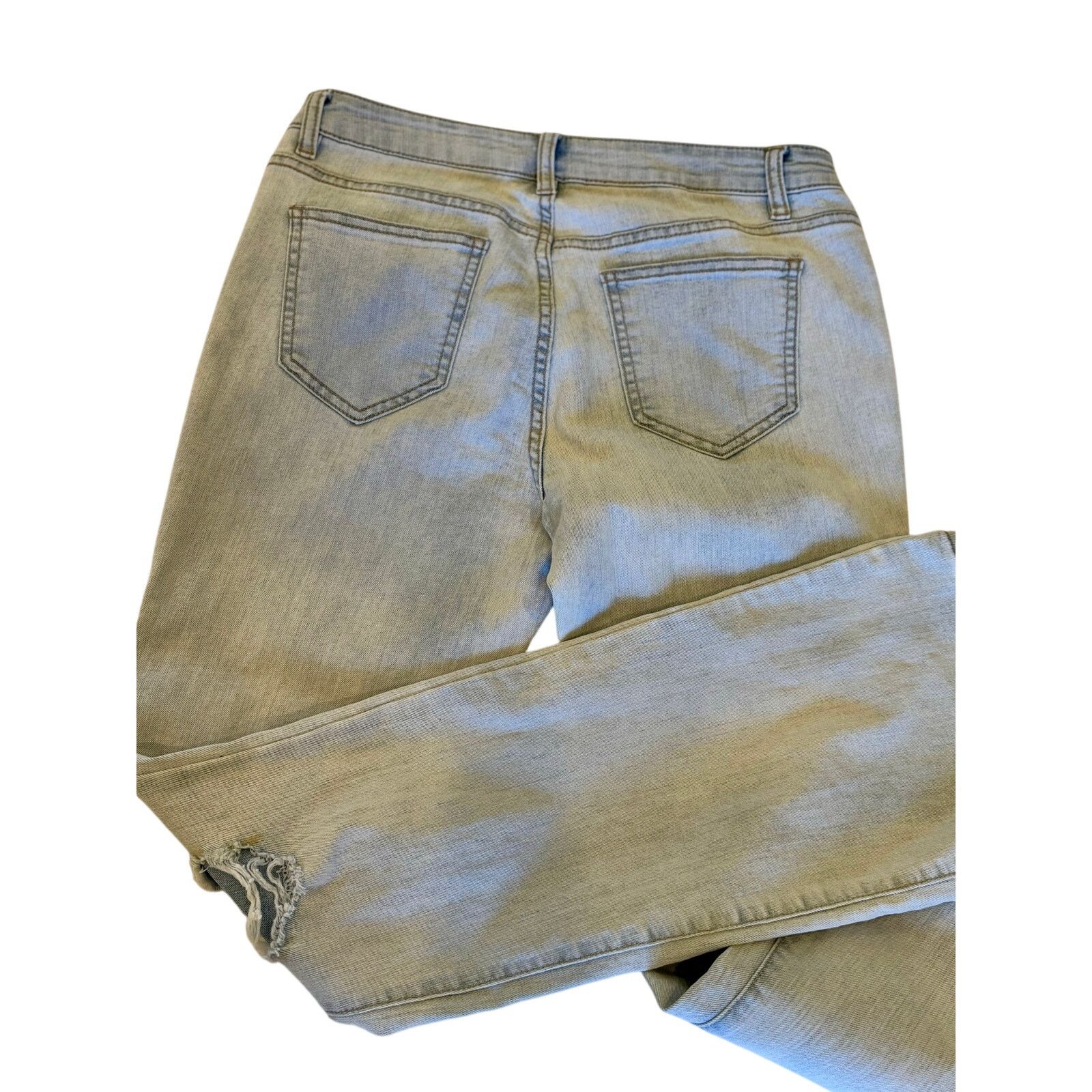 Other Bongo Skinny Bootcut Distressed Denim Jeans | Light Wash | 9 Size 34" / US 12 / IT 48 - 5 Thumbnail