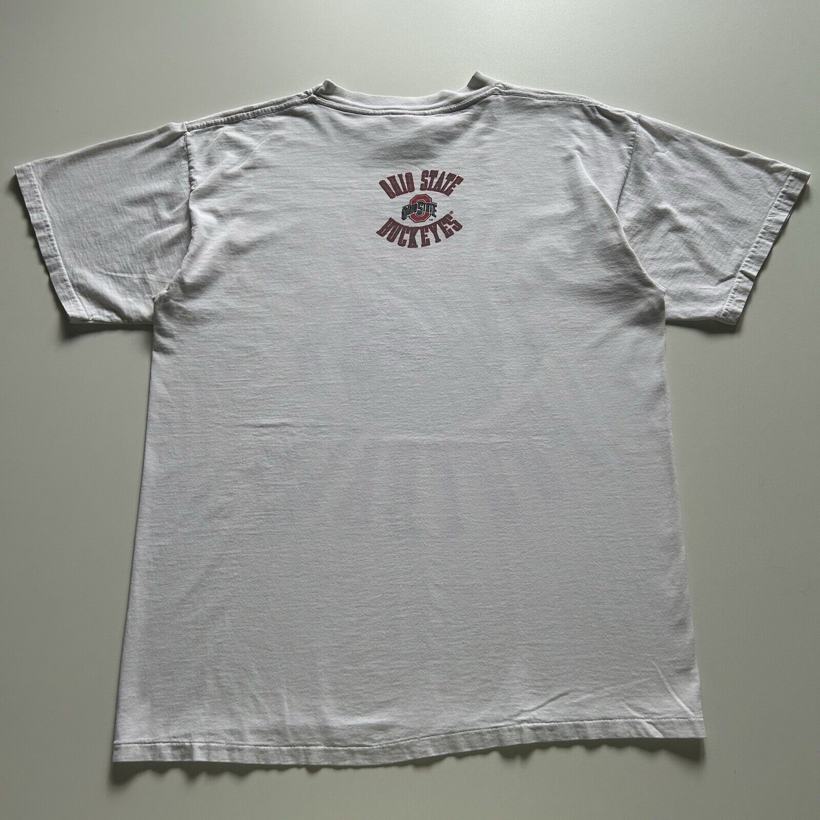 NCAA Vintage 1990s Ohio State Football NCAA Graphic T Shirt Large Size US L / EU 52-54 / 3 - 3 Thumbnail