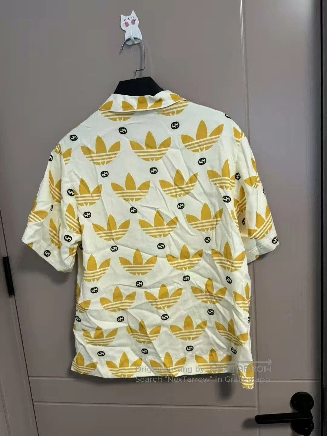 Gucci gucci x adidas yellow logo short sleeve shirt. Size US M / EU 48-50 / 2 - 2 Thumbnail