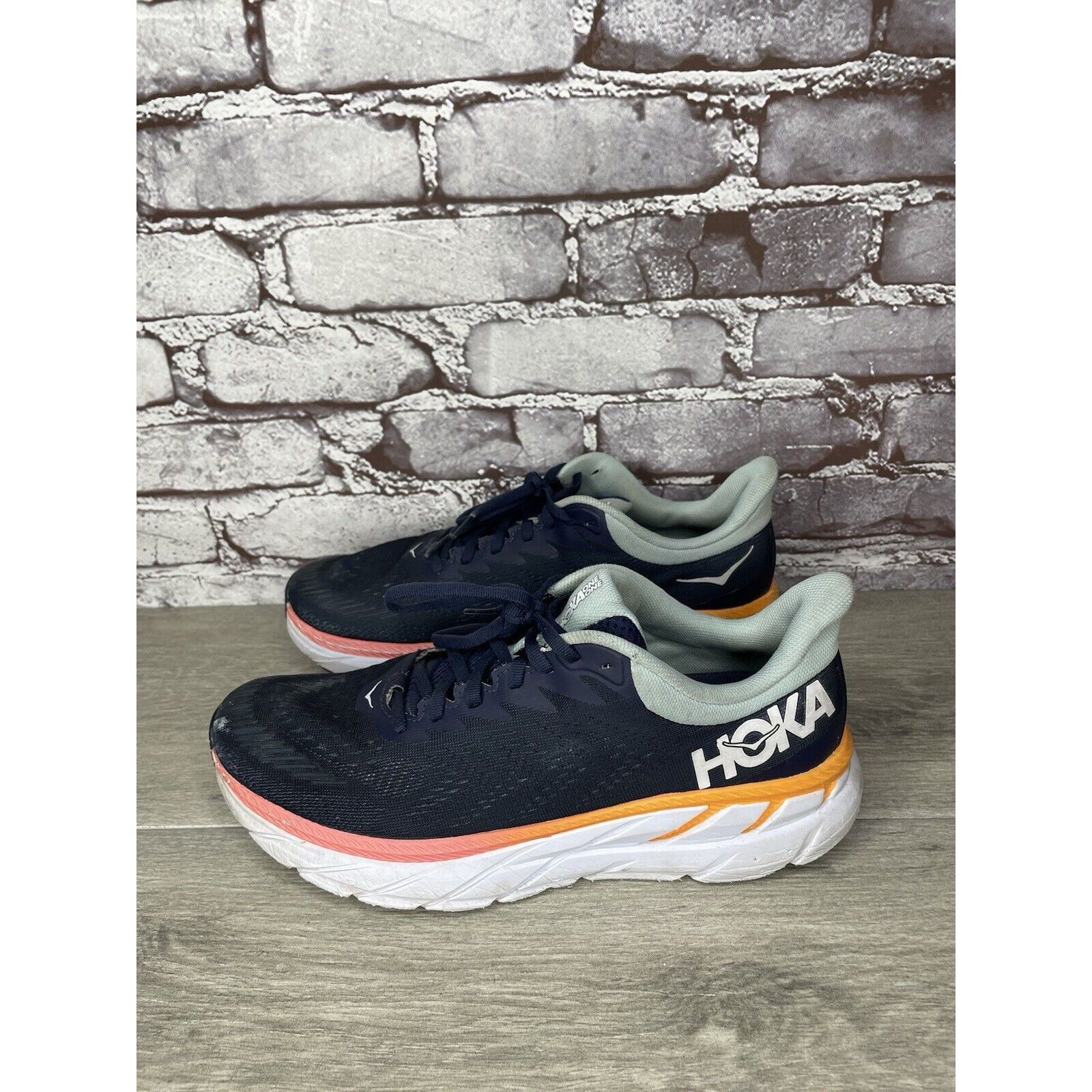 Hoka Hoka One One Womens Clifton 7 1110509 BIBH Blue Running Shoe Size US 9.5 / IT 39.5 - 1 Thumbnail