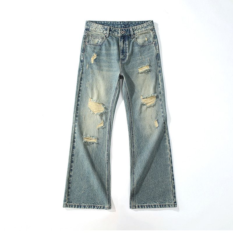 Japanese Brand × Jean Distressed Frayed Denim Pants Size US 30 / EU 46 - 3 Thumbnail