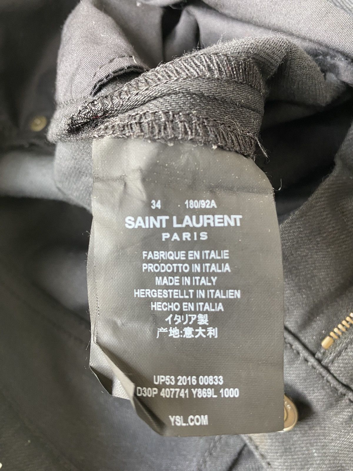 Saint Laurent Paris Saint Laurent Paris D10 M/SK-MW Size US 34 / EU 50 - 7 Thumbnail