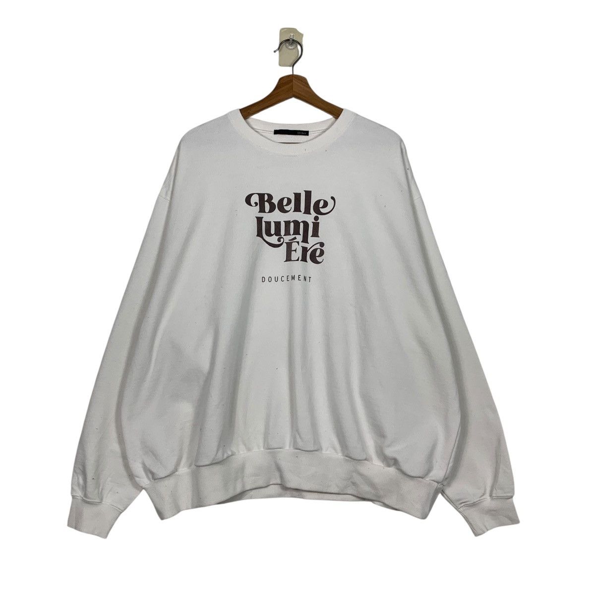 Japanese Brand Belle Lumi Ere Doucement Crewneck Sweatshirt #3624-C166 Size US M / EU 48-50 / 2 - 1 Thumbnail