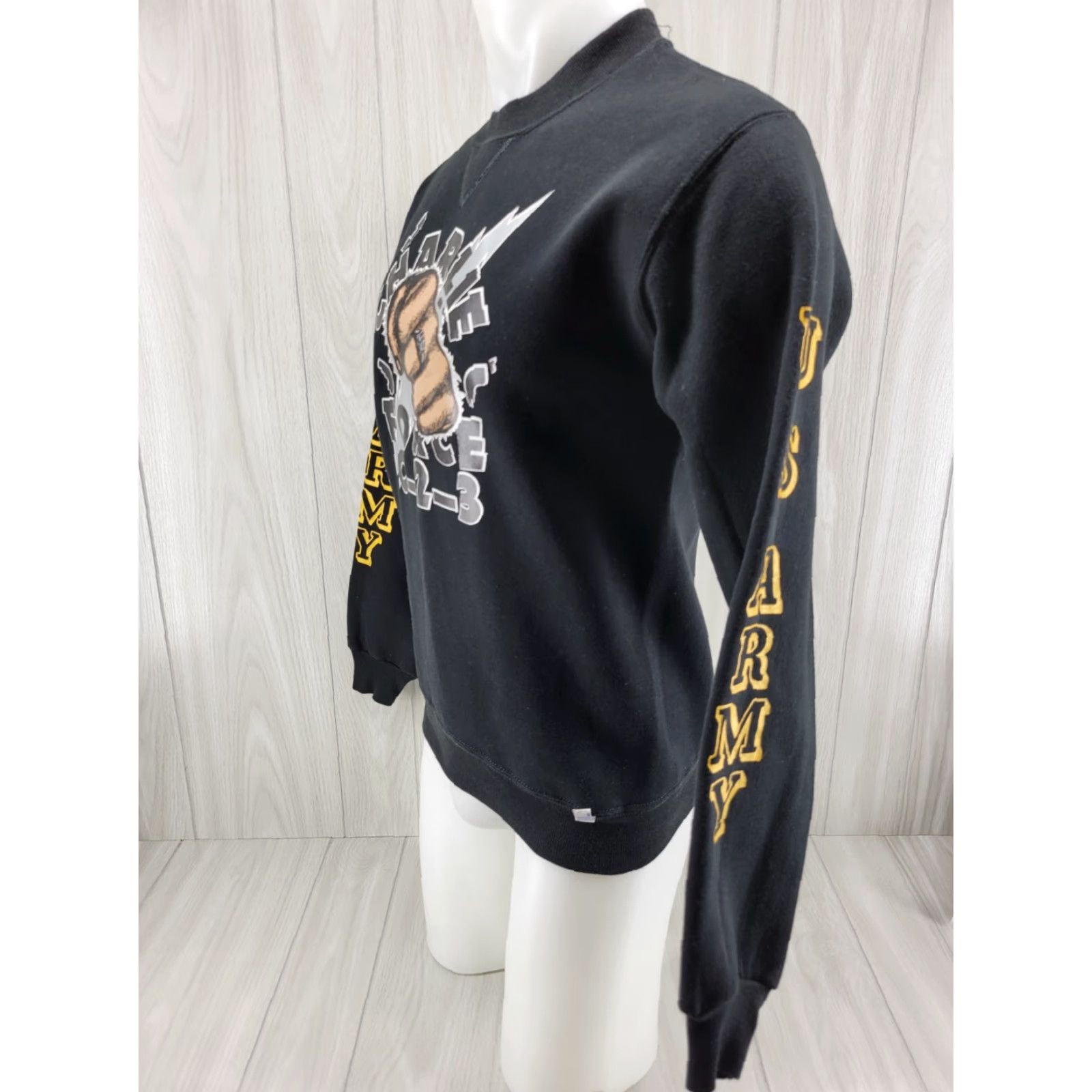 Russell Athletic VINTAGE Russell Athletic Sweatshirt Black USA Athletic Men's Med C-2-3 U.S Army VTG 90s Crew Neck Long Sleeve Pullover Size US M / EU 48-50 / 2 - 3 Thumbnail