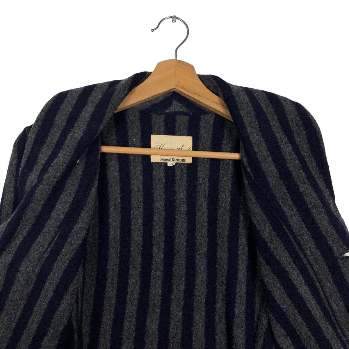 Issey Miyake 🔥Vintage Striped Wool Jacket General Garments Issey Miyake Size M / US 6-8 / IT 42-44 - 11 Thumbnail