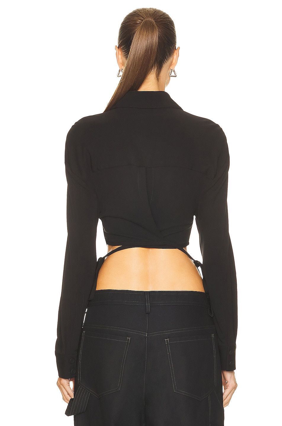 Christopher Esber Crop Tie Shirt Size XS / US 0-2 / IT 36-38 - 5 Thumbnail