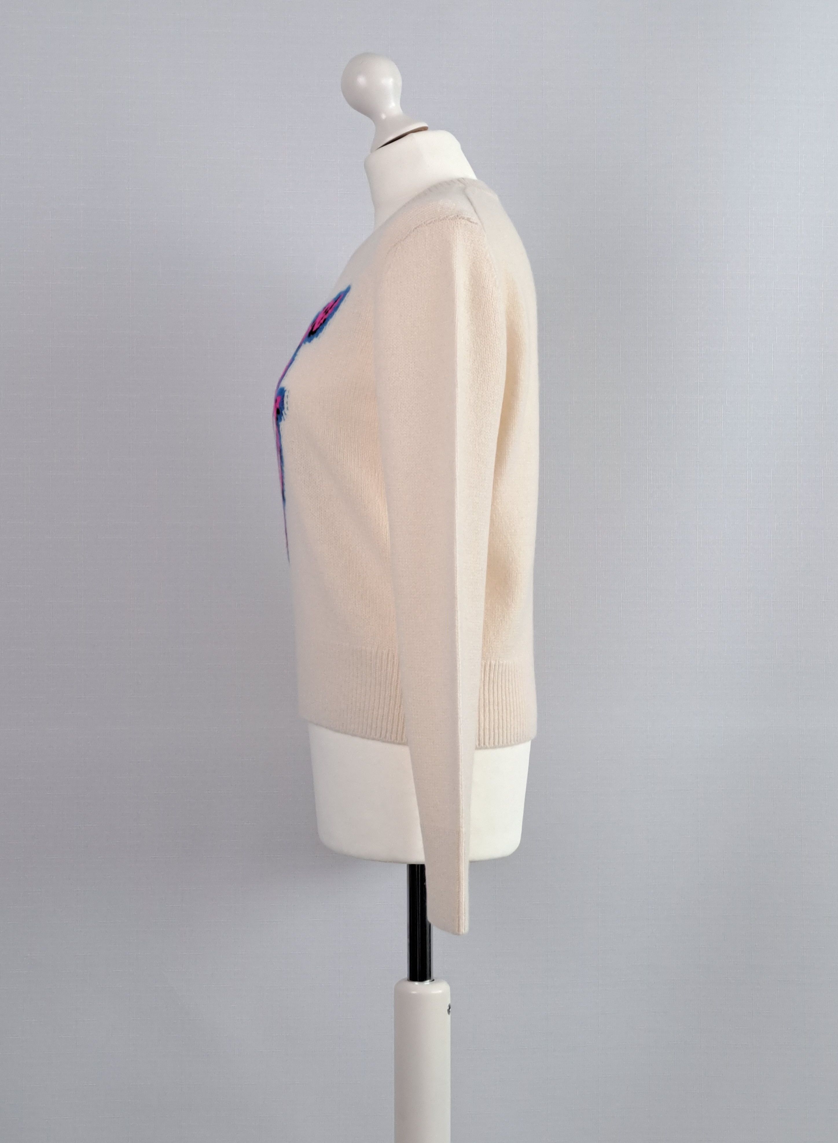 Designer FROM FUTURE "Future Club" cashmere jumper. Size M / US 6-8 / IT 42-44 - 4 Thumbnail