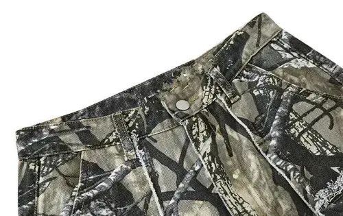 Japanese Brand × Jean #20 Camouflage Baggy Flare Jeans Cargo Size US 35 - 3 Thumbnail