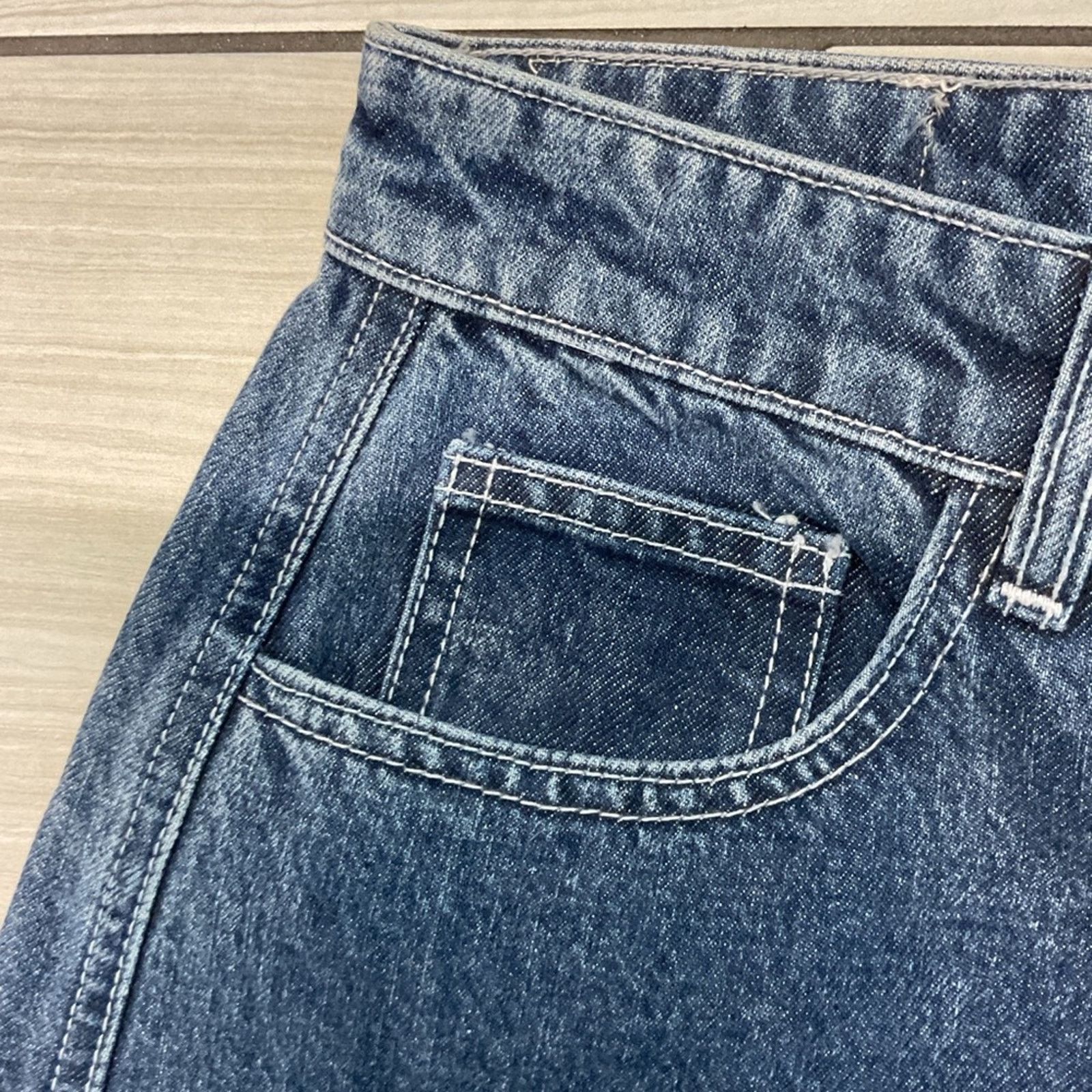 Zara Zara Mid-Rise Baggy Balloon Dark Jeans Size 28" / US 6 / IT 42 - 5 Thumbnail