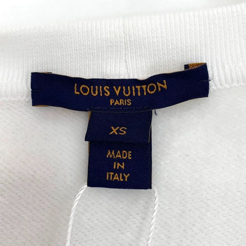 Louis Vuitton Louis Vuitton White Logo Cotton Crop Sweatshirt-2506 Size XS / US 0-2 / IT 36-38 - 5 Thumbnail