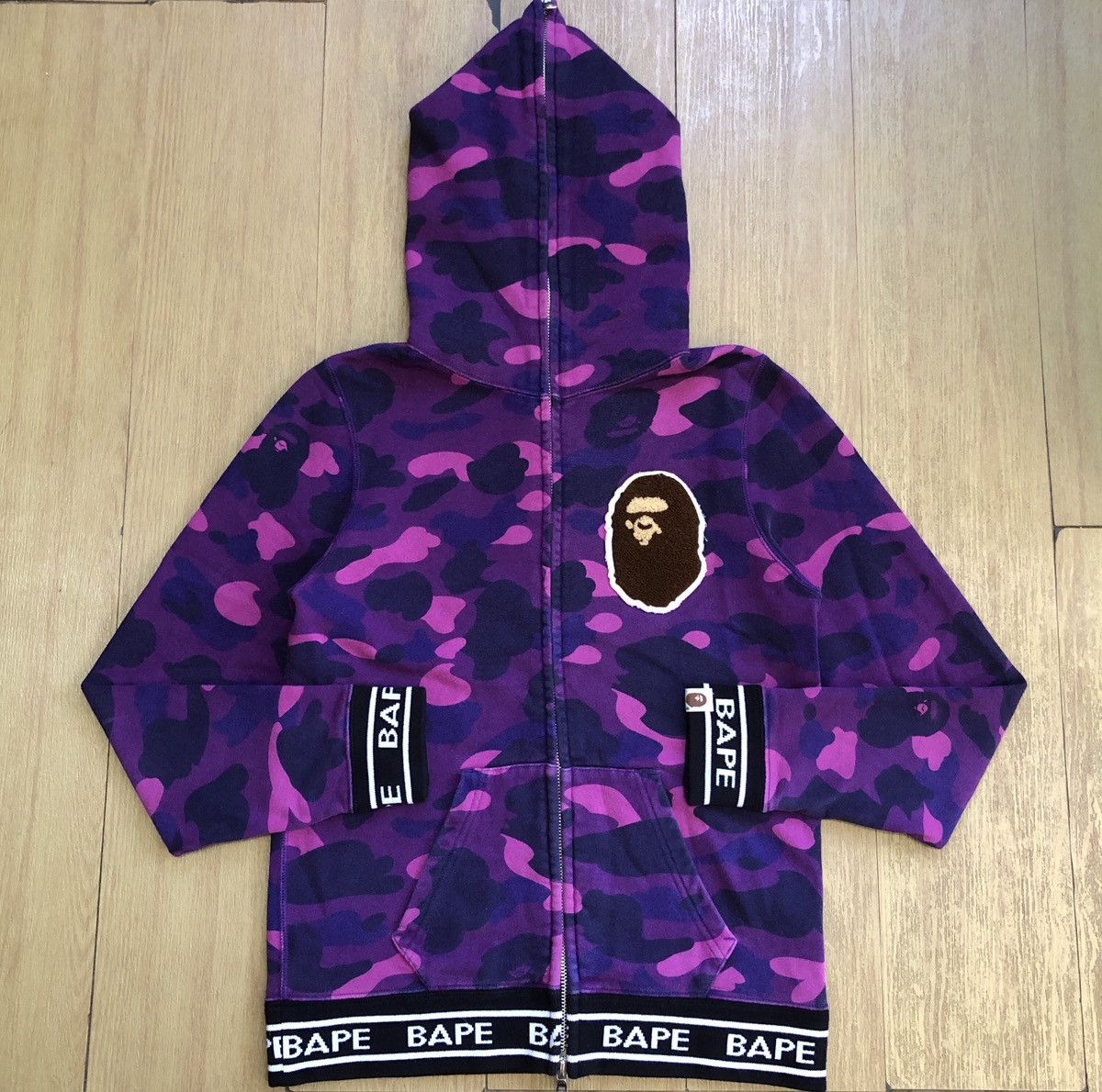 Bape Color Camo Full Zip Hoodie Size XS / US 0-2 / IT 36-38 - 1 Thumbnail