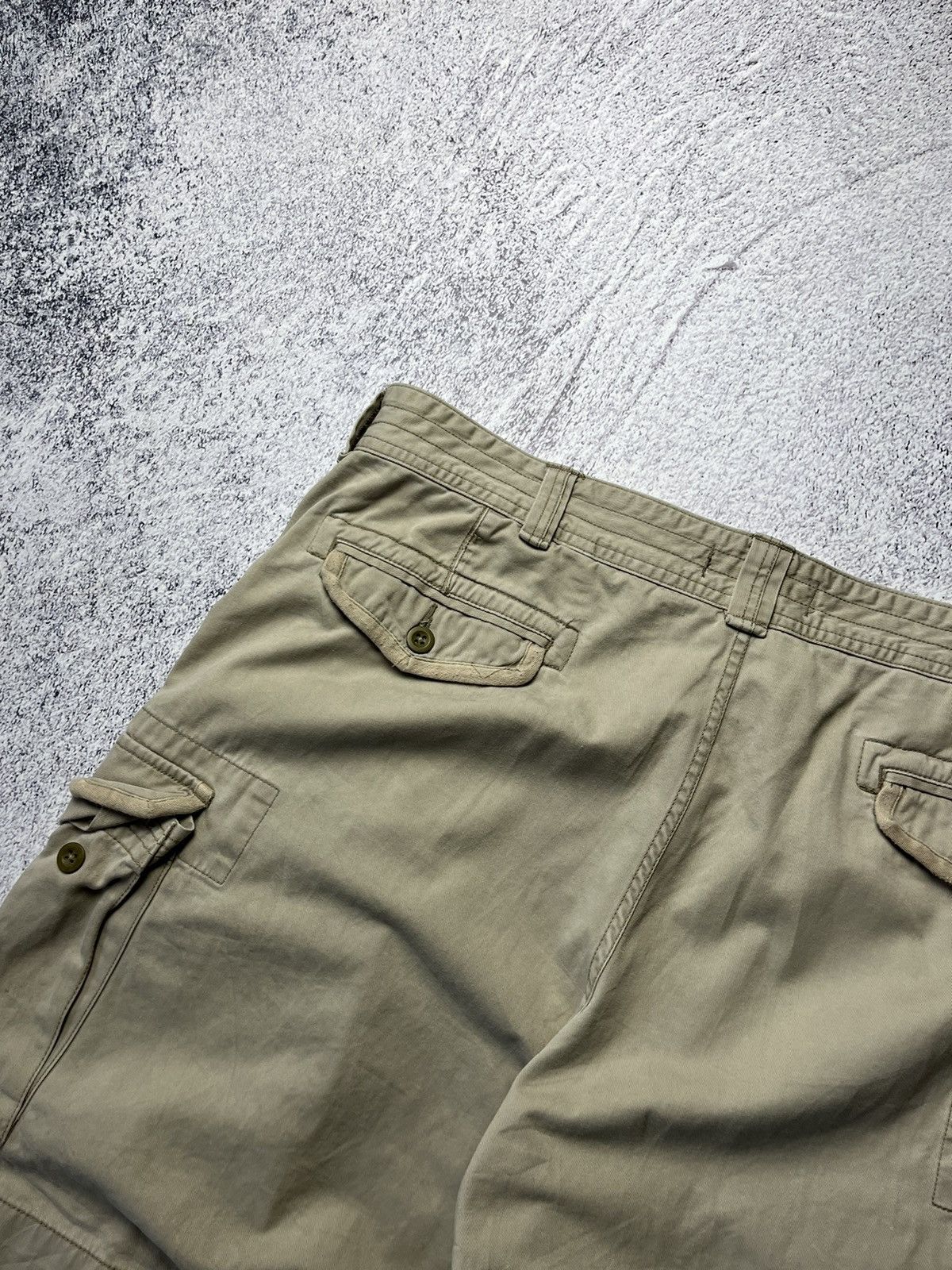Polo Ralph Lauren Vintage Polo Ralph Lauren Distressed Cargo Shorts double kne Size US 42 / EU 58 - 21 Thumbnail