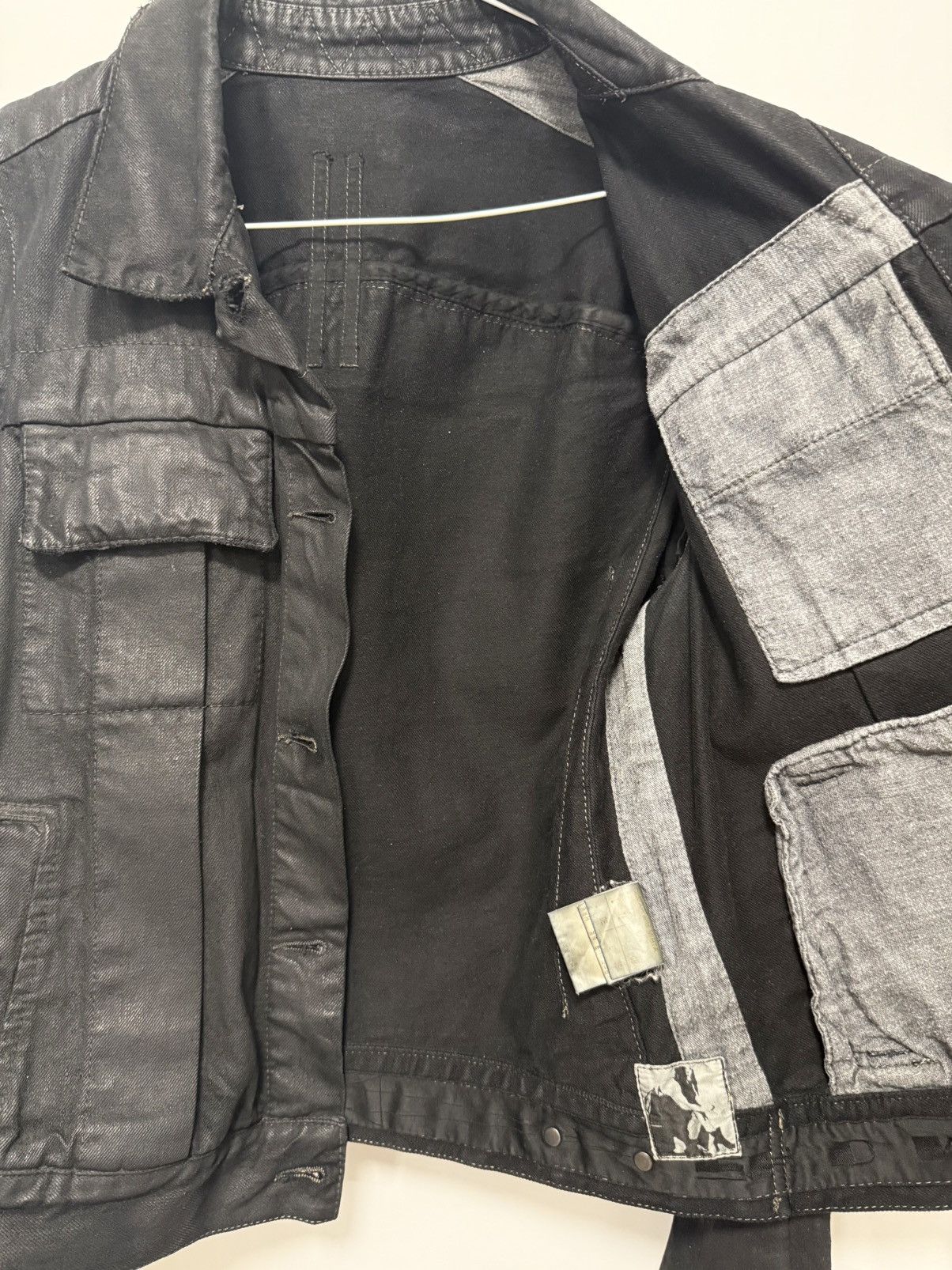 Rick Owens Drkshdw Rick Owens DRKSHDW Olmar & Mirta Denim Jacket ( SOLD ) Size S / US 4 / IT 40 - 4 Thumbnail