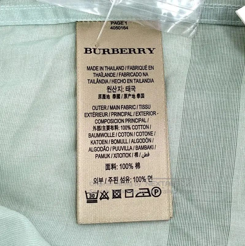 Burberry Burberry Green Cotton Women's Shirt. Size S / US 4 / IT 40 - 6 Thumbnail