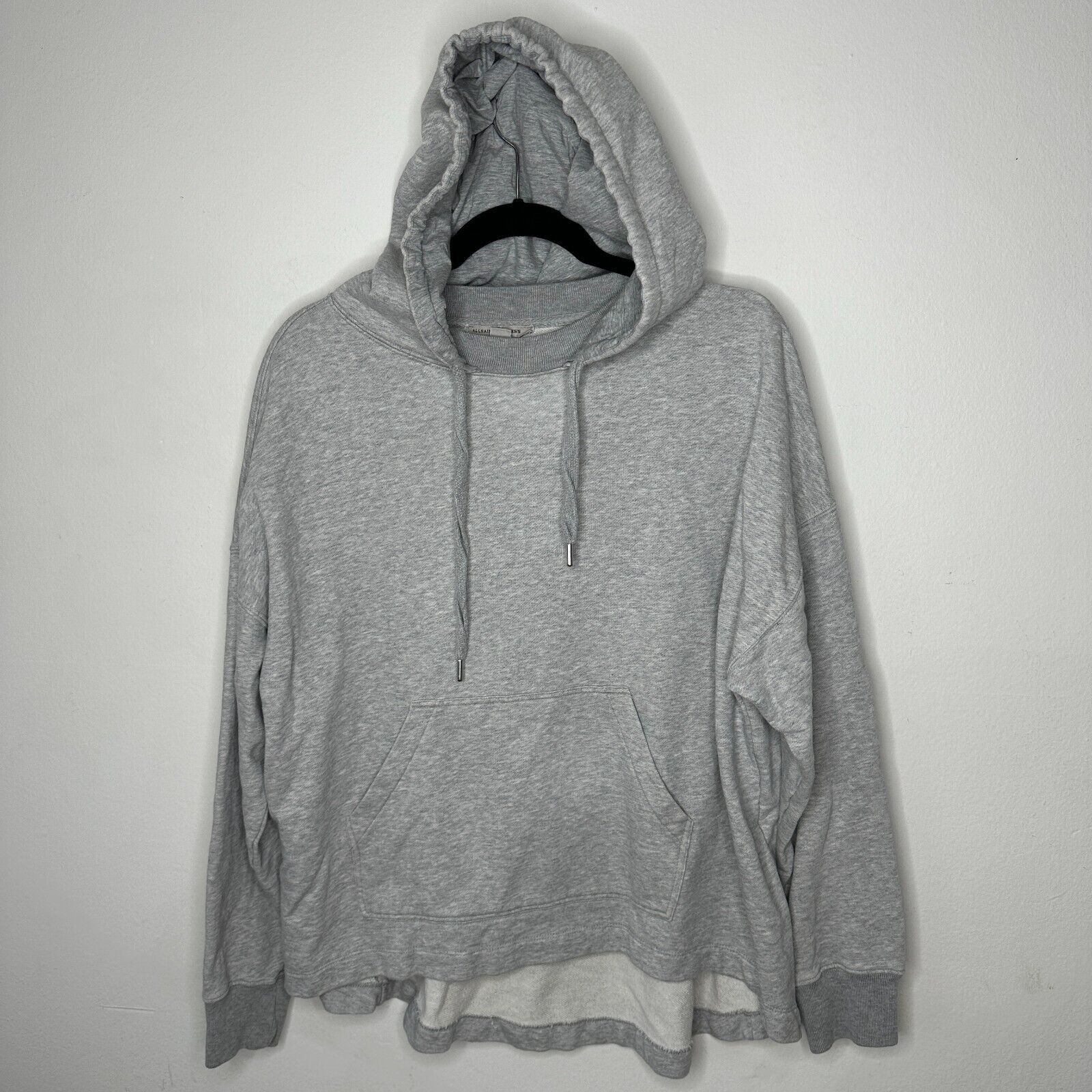 Allsaints All Saints Etienne Gray Pullover Hoodie Sweater Pouch SM Size S / US 4 / IT 40 - 3 Thumbnail