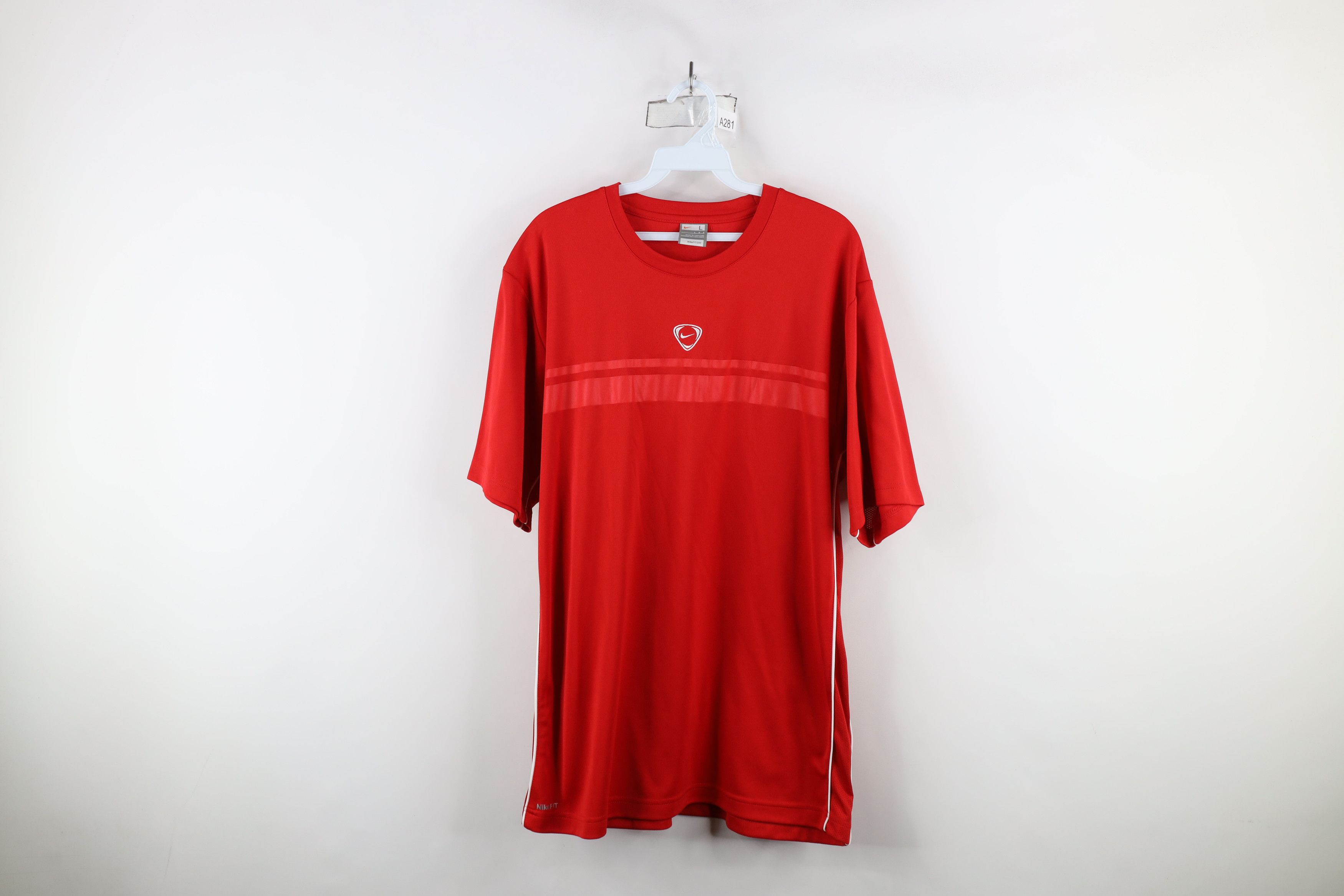 Nike × Vintage Vintage Nike Total 90 Center Swoosh Soccer Jersey Football Size US L / EU 52-54 / 3 - 1 Thumbnail