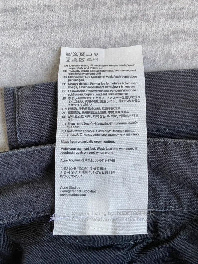 Acne Studios Acne Studios Washed Tie-dyed Flared Pocket Work Trousers Size 24" / US 00 / IT 34 - 7 Thumbnail