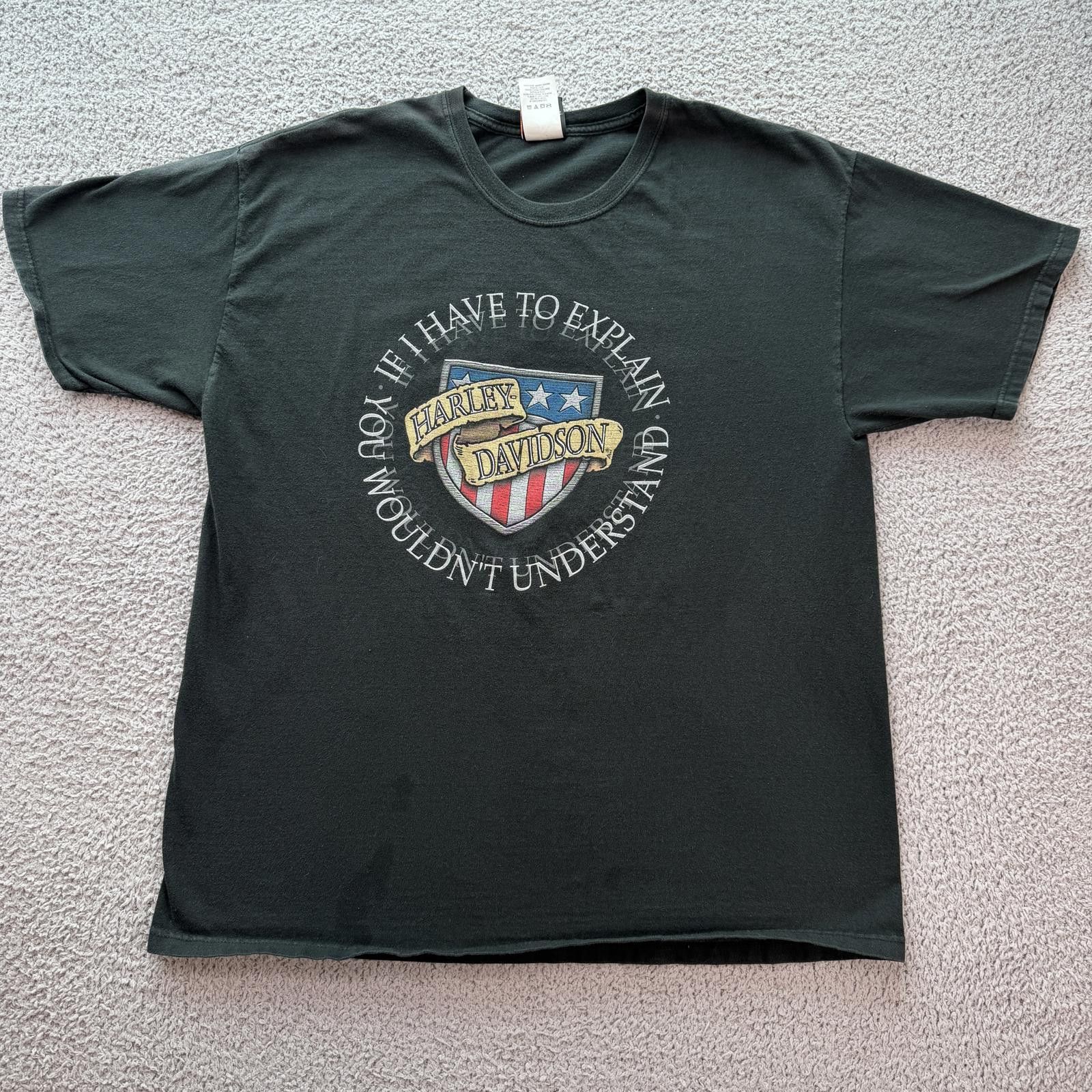 Harley Davidson Vintage 90 Harley Davidson Gettysburg Battlefield T Shirt XL Size US XL / EU 56 / 4 - 1 Thumbnail