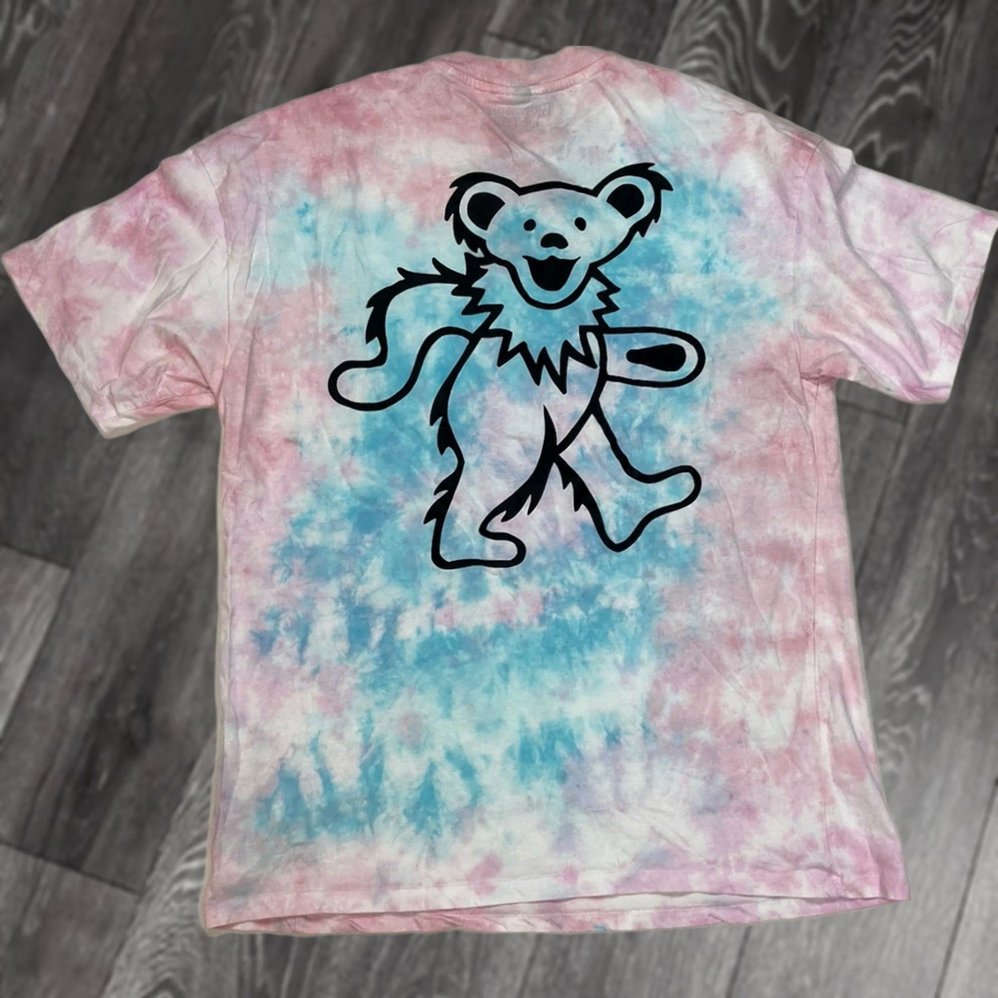 H&M H&M Grateful Dead Bear Graphic T-shirt Oversized Pink Blue Tie Dye Women Small Size S / US 4 / IT 40 - 1 Thumbnail