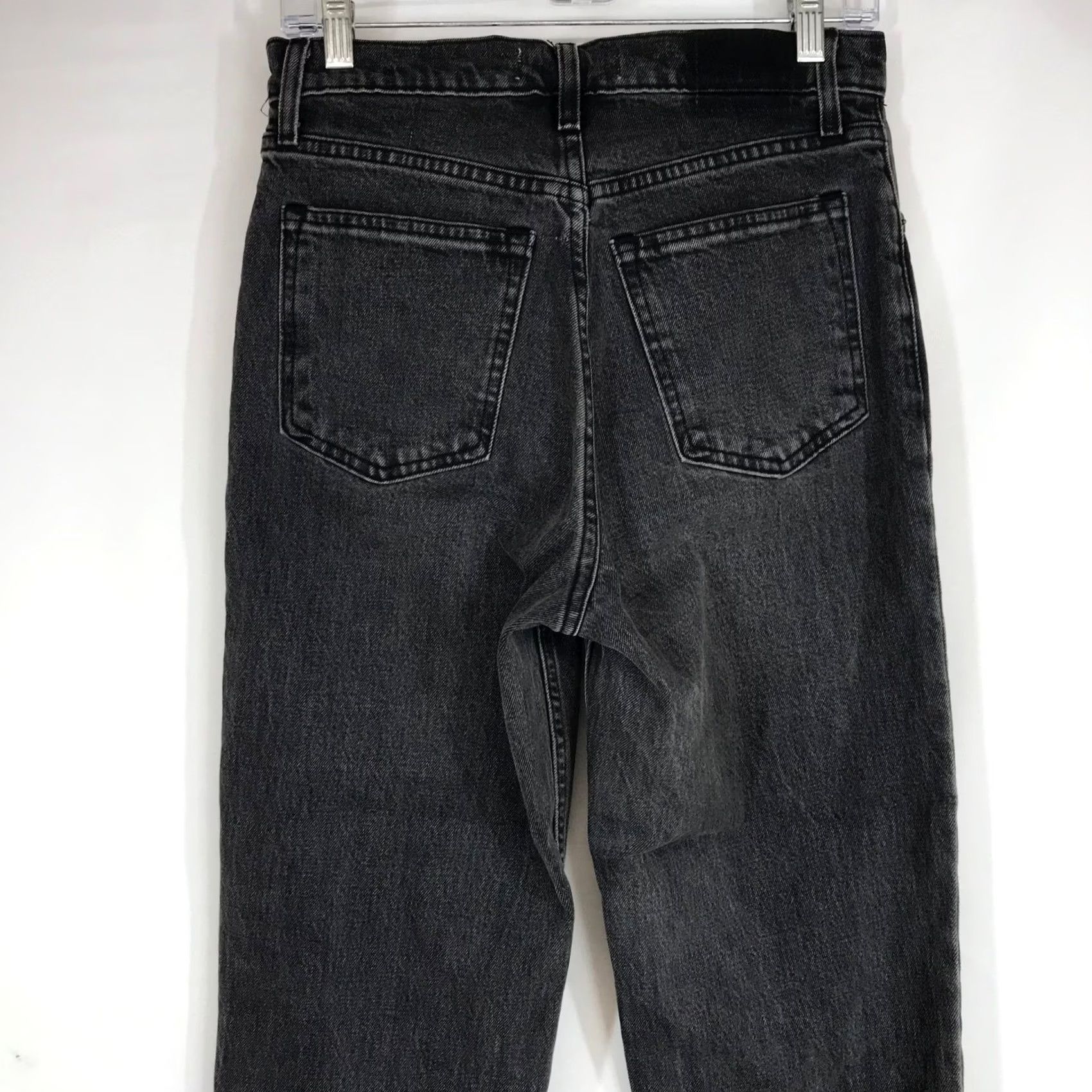 Abercrombie & Fitch Abercrombie & Fitch The 90s Straight Ultra High Rise Washed Black Jeans 27 4XL Size 27" / US 4 / IT 40 - 5 Thumbnail