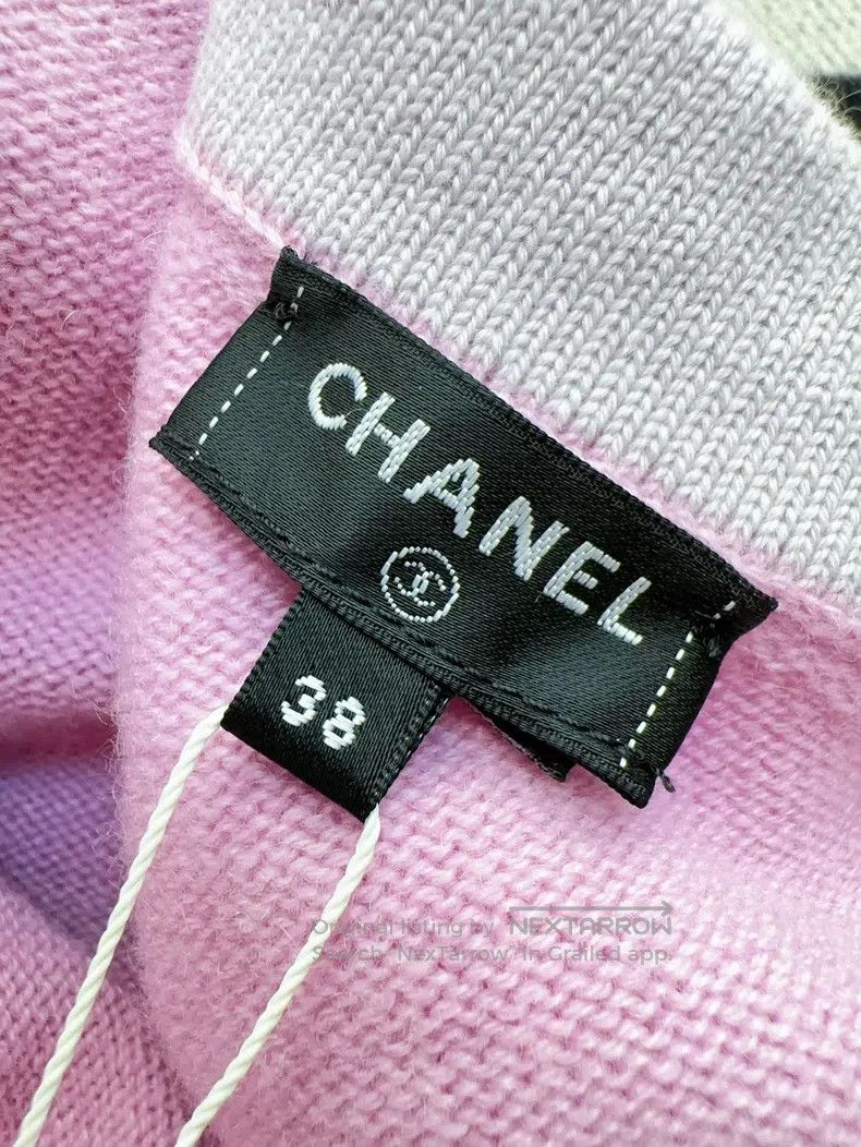 Chanel Chanel 23s pink purple taro purple knitted off-the-shoulde Size XS / US 0-2 / IT 36-38 - 5 Thumbnail