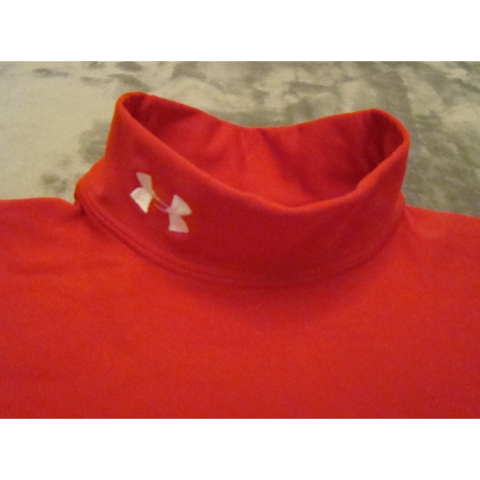 Under Armour Under Armour Mens Small Red Heat Gear 1/4 Zip Long Sleeve Running Pullover Top Size US S / EU 44-46 / 1 - 2 Thumbnail