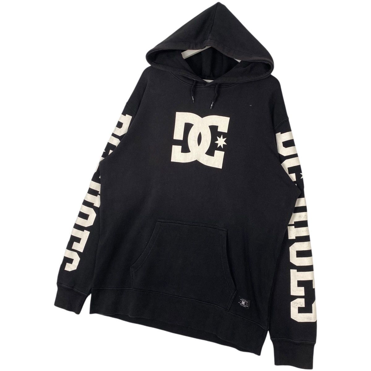 DC × Vintage Vintage DCshoecousa Hoodie Sweater Black Size US XL / EU 56 / 4 - 2 Thumbnail