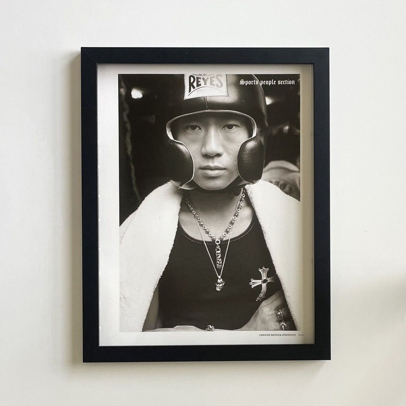 Chrome Hearts Chrome Hearts black/white boxer photo Poster framed 9x11 Size ONE SIZE - 1 Thumbnail