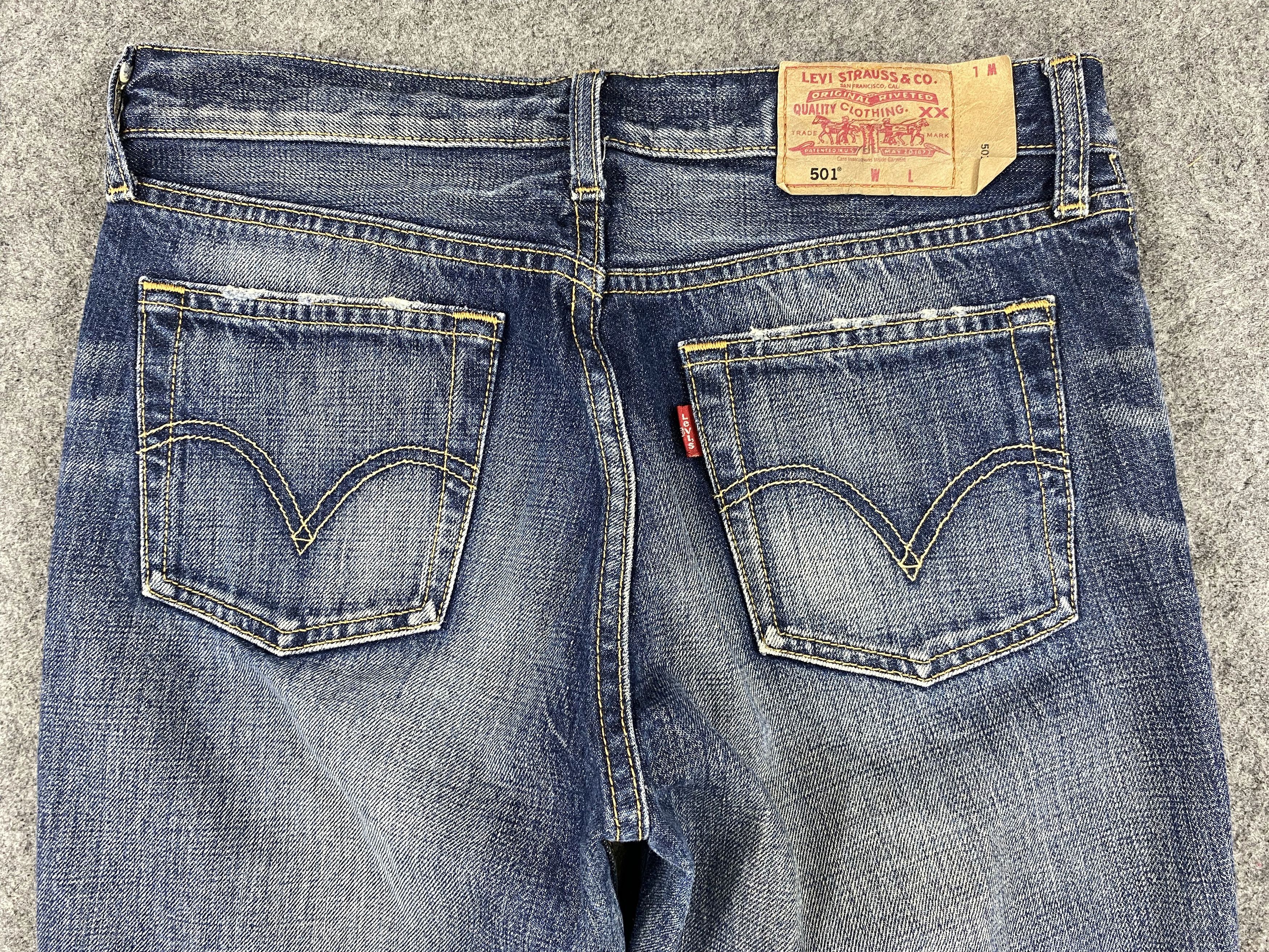 Levi's Blue Distressed Vintage Levi's 501 30x28.5 Denim -JN1191 Size US 30 / EU 46 - 4 Thumbnail