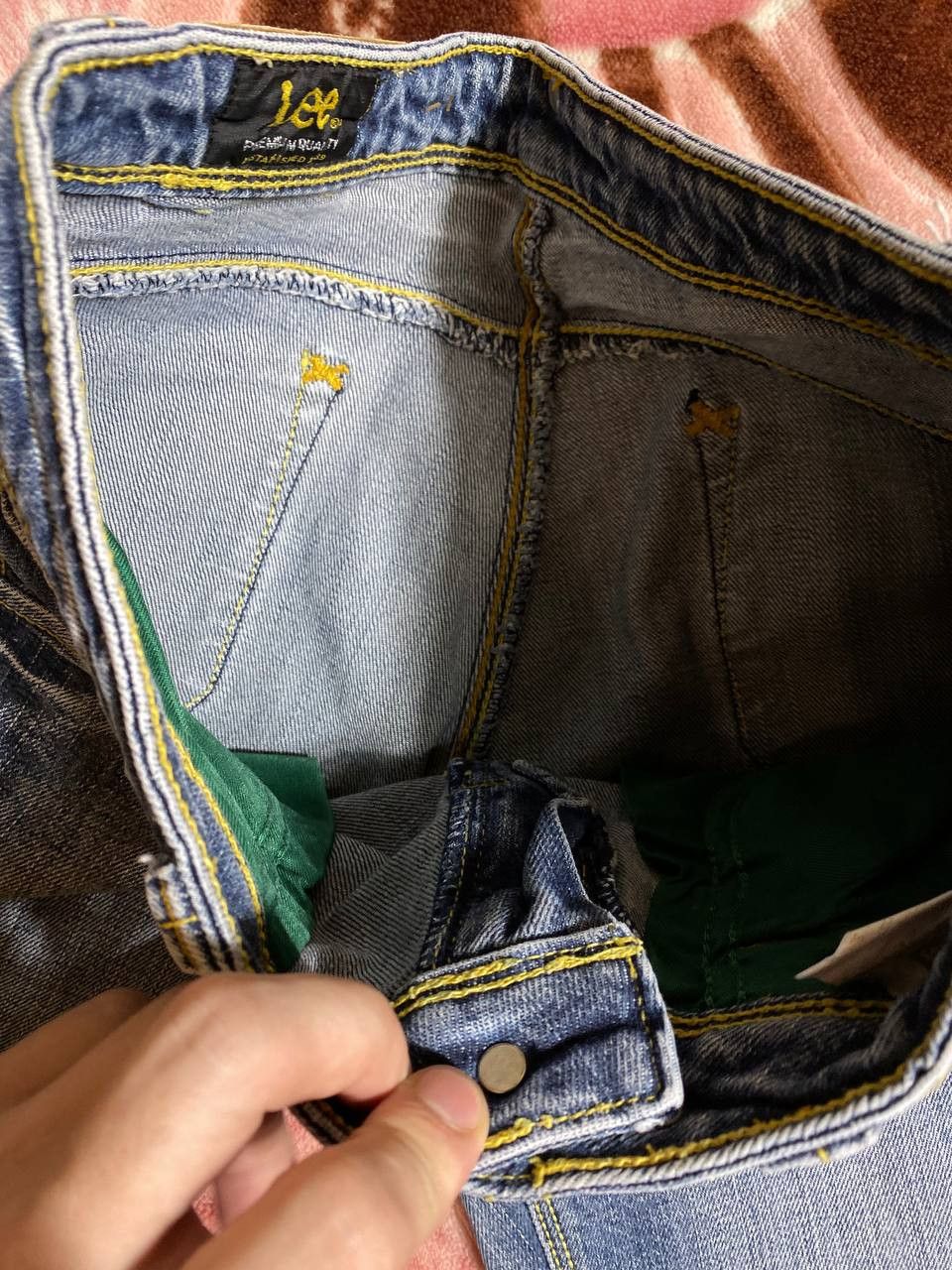 Lee × Vintage Vintage 90s Lee Washed Denim Jeans Pants Y2K Rare Size US 27 - 12 Thumbnail