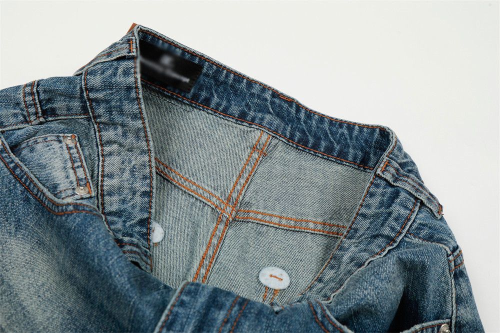 Vintage American retro washed curved jeans for men Size US 32 / EU 48 - 5 Thumbnail