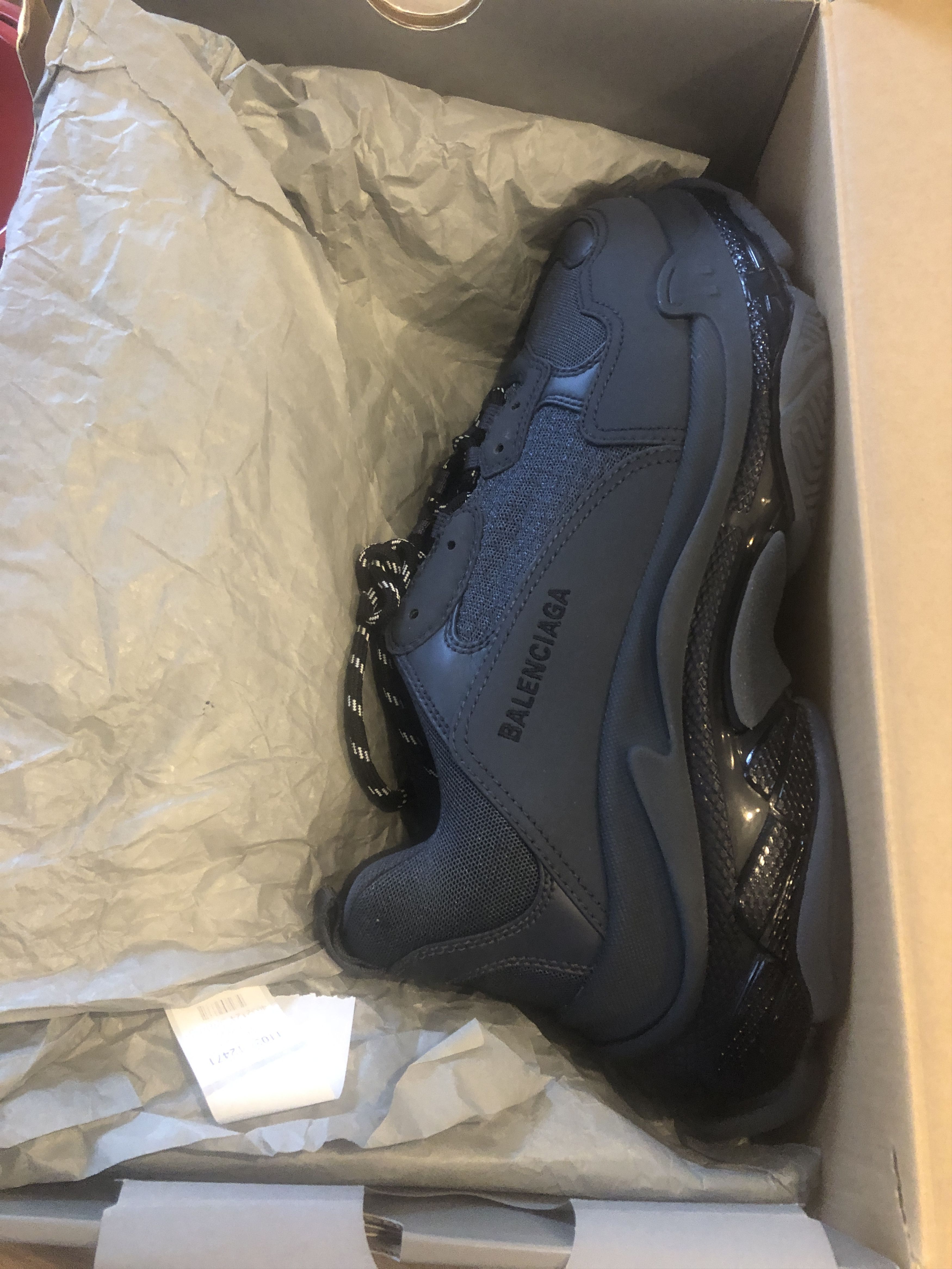 Balenciaga NEW NWT Balenciaga Sneakers TRIPLE S Dark Grey Size US 12 / EU 45 - 10 Thumbnail