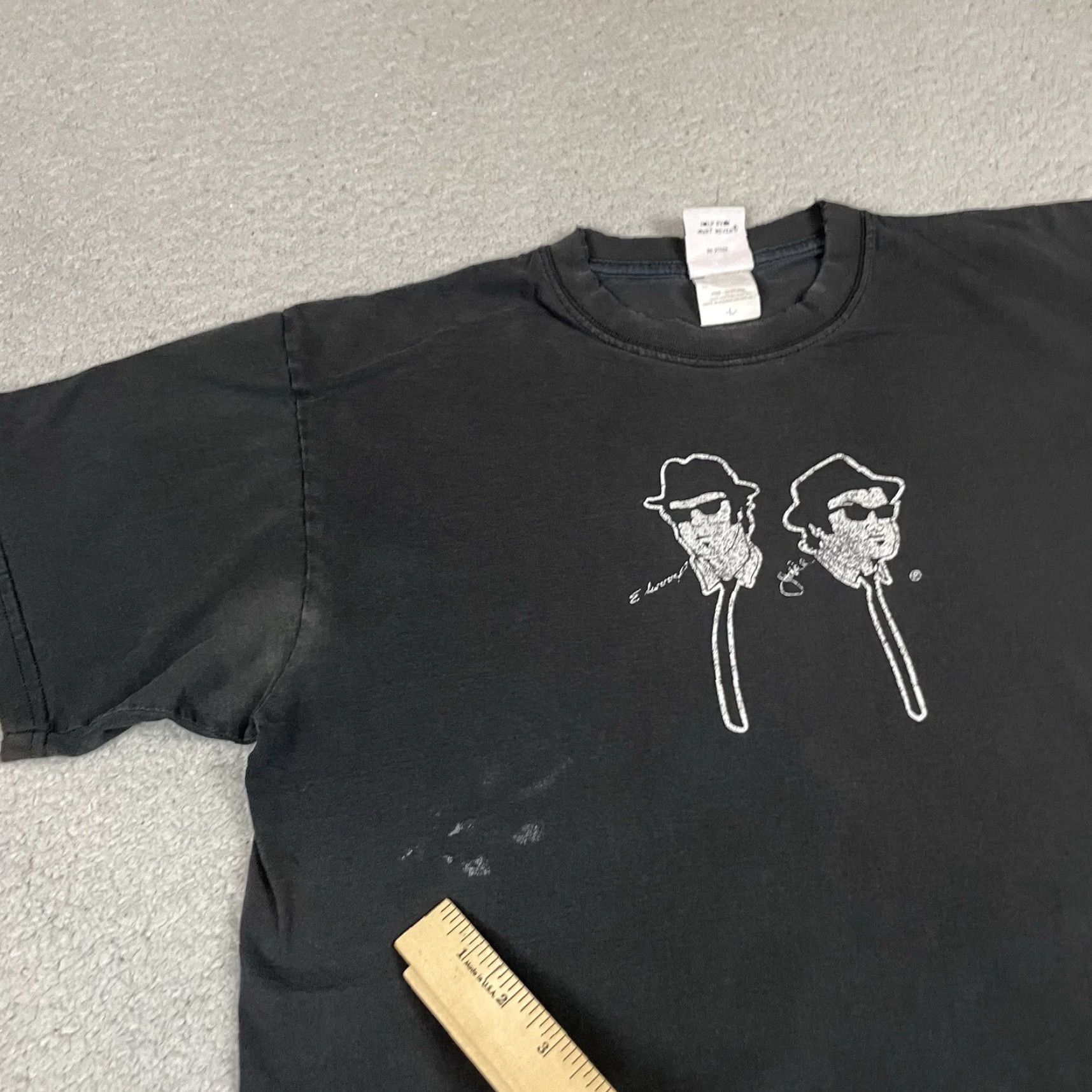 Vintage VINTAGE House of Blues Shirt Mens L Black Crew Neck Short Sleeve Logo Distressed Blues Brothers Shirt 1242 Size US L / EU 52-54 / 3 - 6 Thumbnail