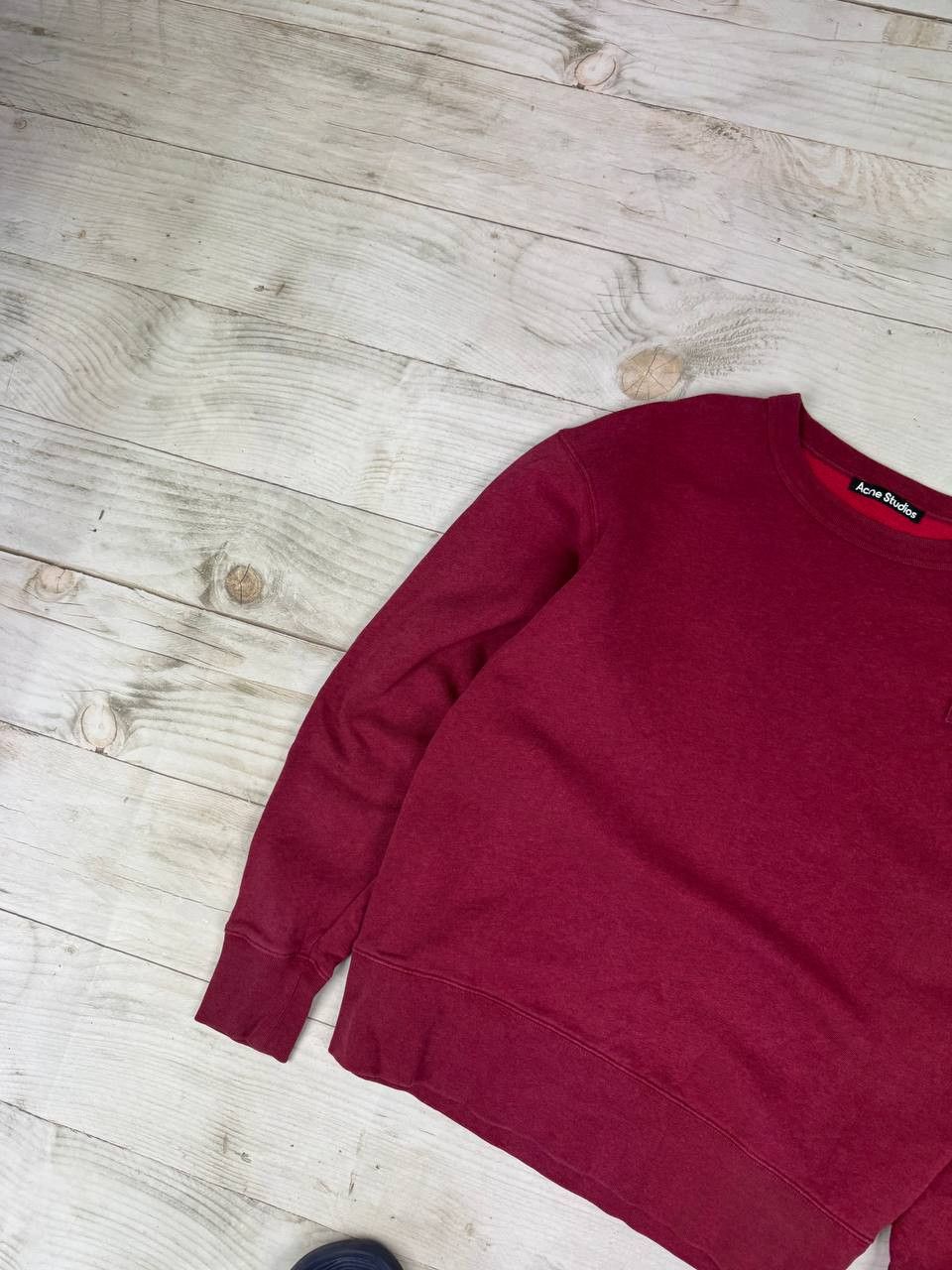 Acne Studios Acne Studios Crew Neck Sweatshirt Oversized Burgundy Size US XS / EU 42 / 0 - 5 Thumbnail