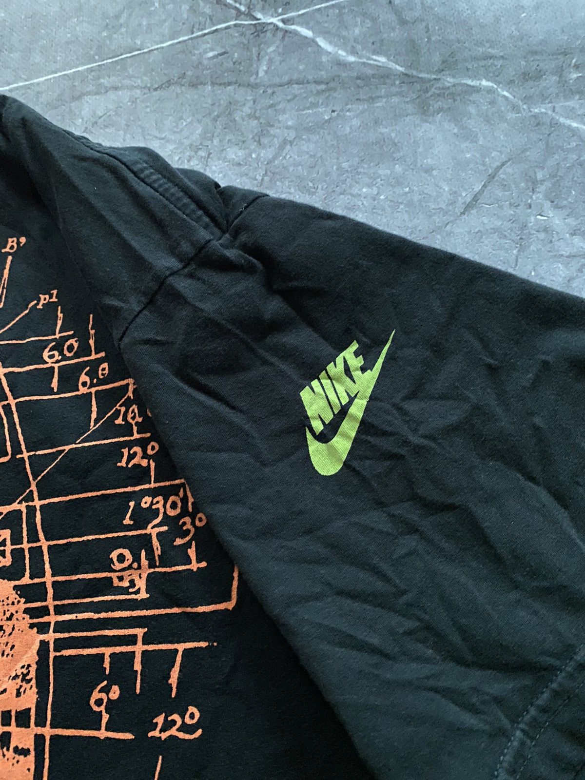 Nike × Vintage Vintage 90s Nike Big Foot Logo Oversized Rap Y2K T Shirt Size US XL / EU 56 / 4 - 10 Thumbnail