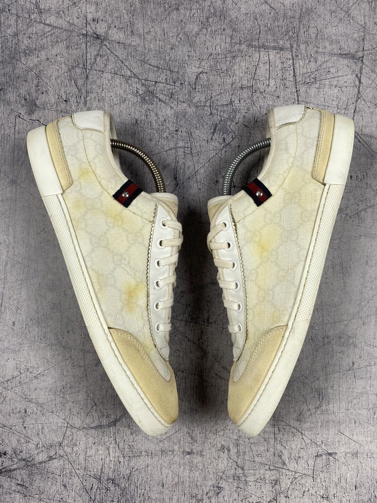 Gucci Vintage Gucci GG Canvas Monogram Low Sneakers Shoes Size US 8 / EU 41 - 10 Thumbnail