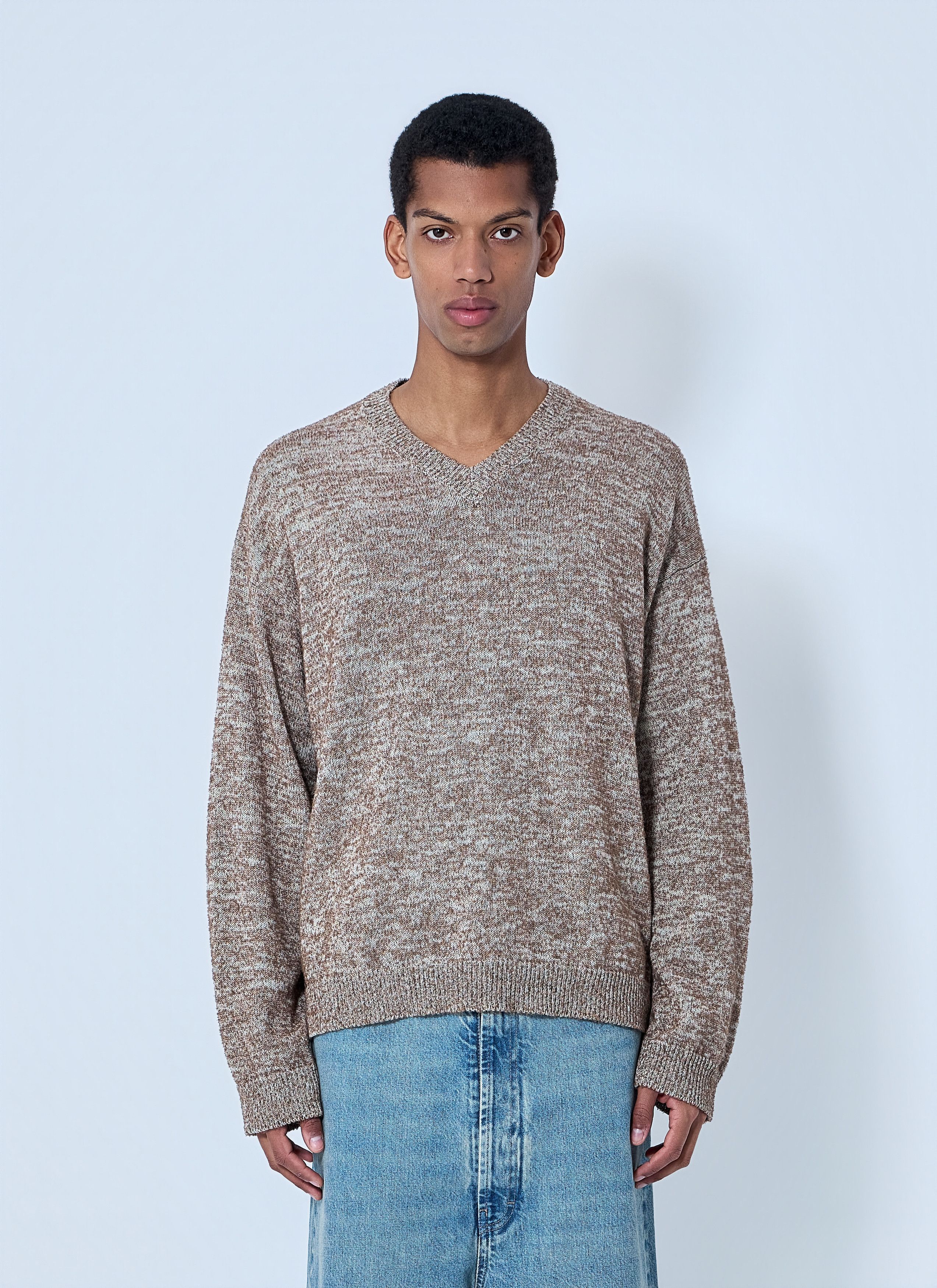 Maison Margiela V-neck Knit Sweater Size US XL / EU 56 / 4 - 1 Thumbnail