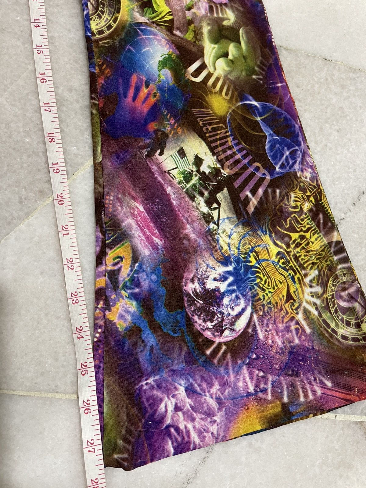 Walter Van Beirendonck 90s W&LT Futur Cyber Flare Pants Size 26" / US 2 / IT 38 - 21 Thumbnail