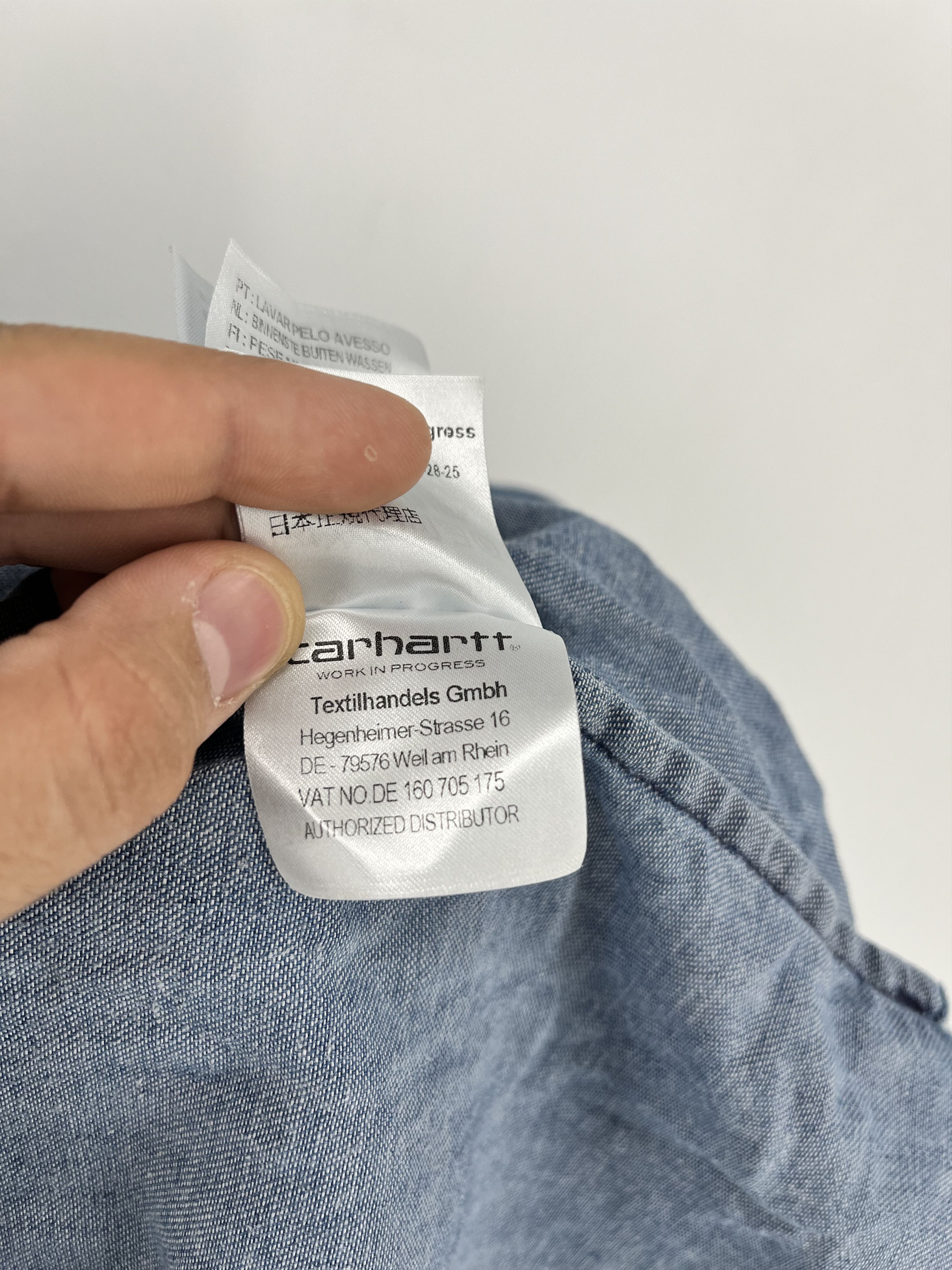 Carhartt Vintage Carhartt WIP Denim Weldon Shirt Washed Blue Size US M / EU 48-50 / 2 - 15 Thumbnail