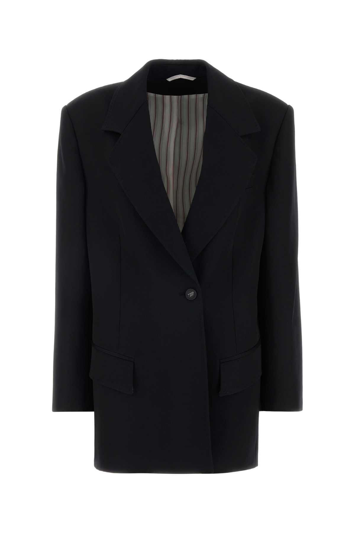 The Attico Black Wool Blazer Size S / US 4 / IT 40 - 1 Thumbnail