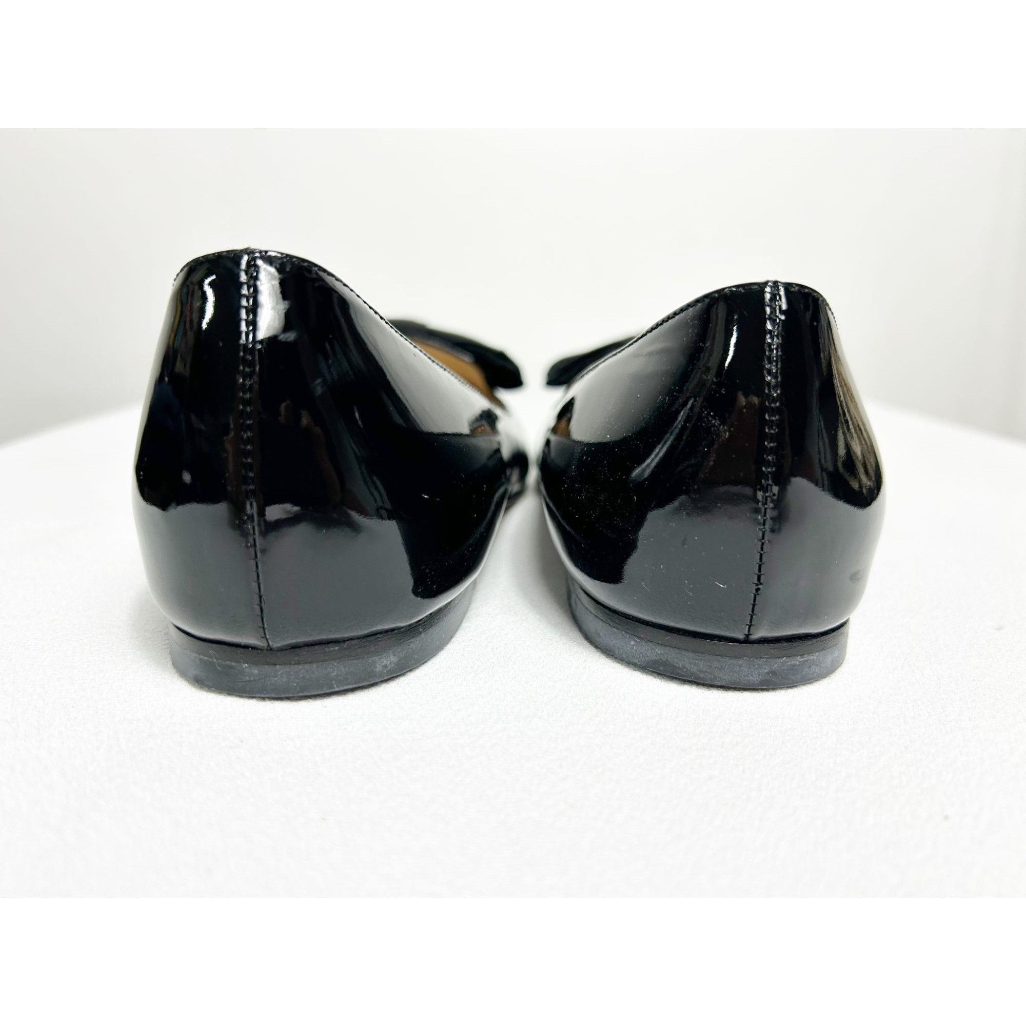M.Gemi M. Gemi Patent Leather Pointed Toe Bow Flat in Black - Sz 40 Size US 10 / IT 40 - 4 Thumbnail