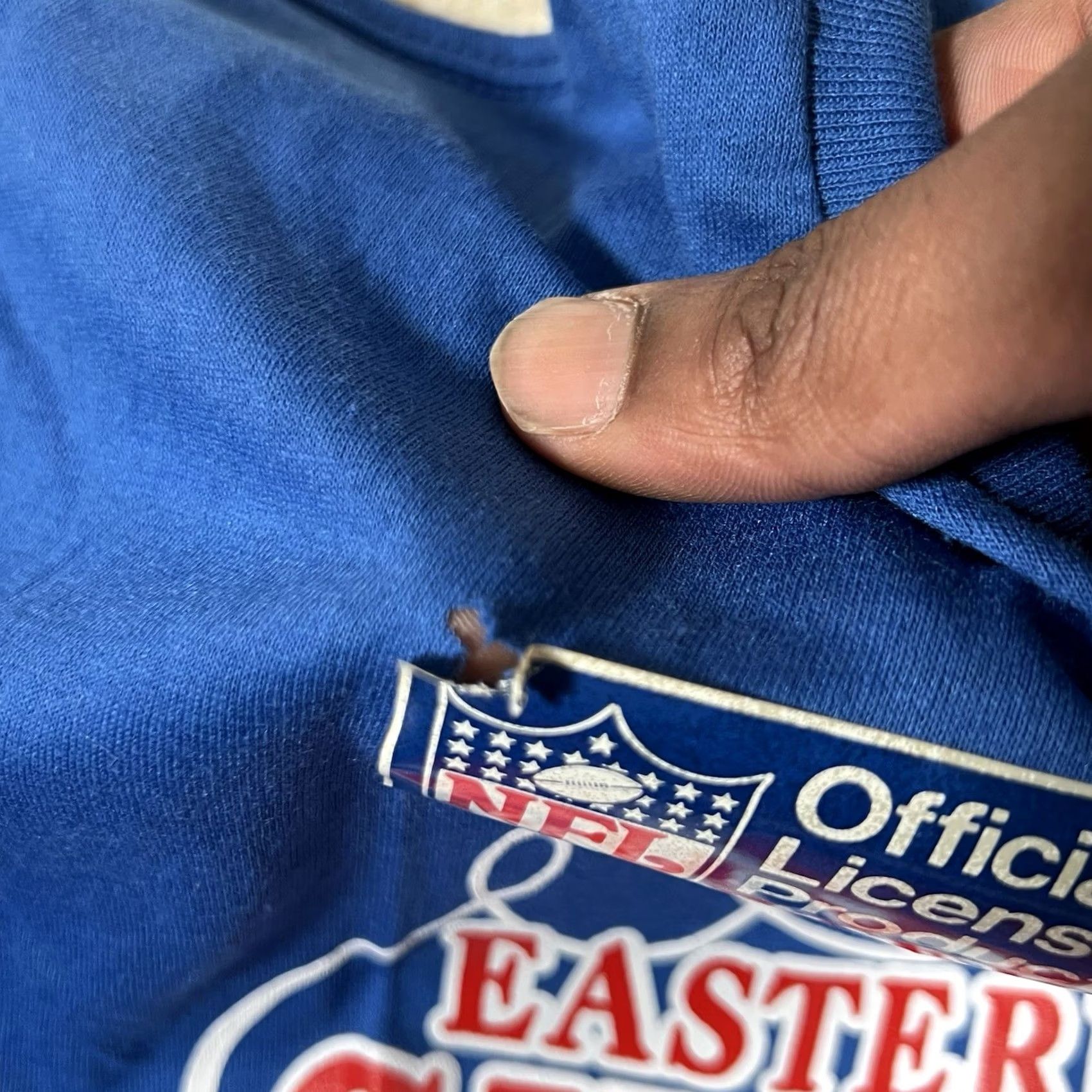 NFL VINTAGE Trench Buffalo Bills 1988 AFC Championship Tshirt XL Football NFL Shirt Mens Blue Size US XL / EU 56 / 4 - 4 Thumbnail