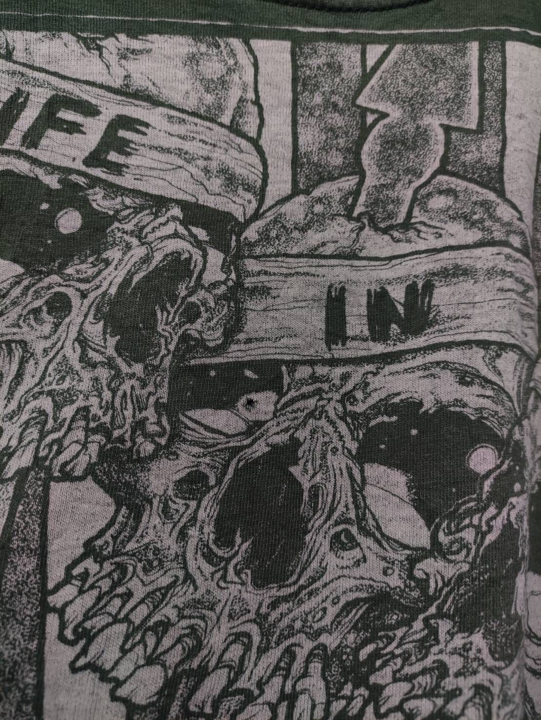Band Tees Vtg 00's Cruel Hand "Life In Shambles" Singel Promo Pushead Size US L / EU 52-54 / 3 - 4 Thumbnail