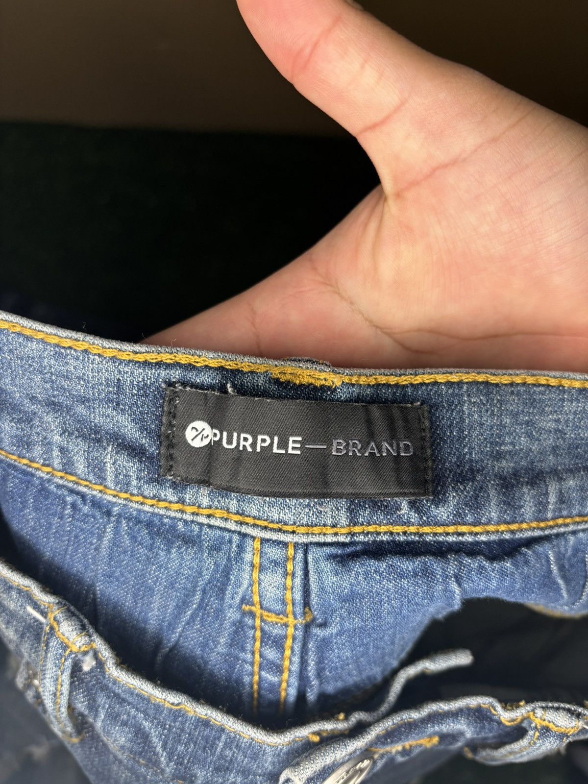 Purple Purple jeans camo patch Size US 29 - 11 Thumbnail
