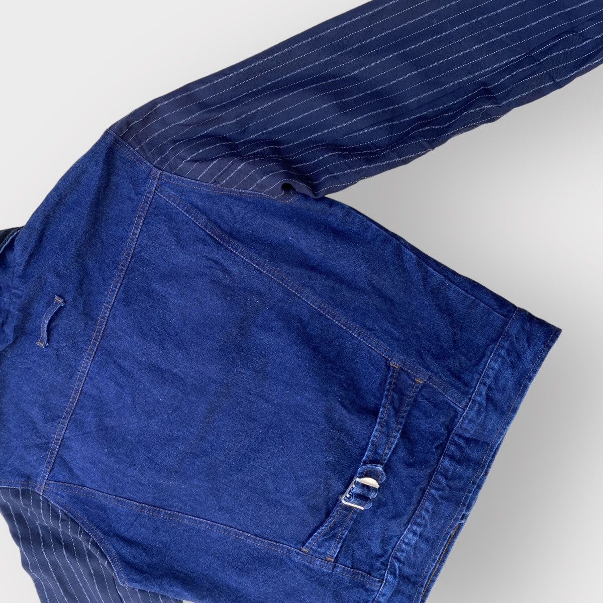 Jean Paul Gaultier JPG Contrast Sleeves And Collar Denim Trucker Size US M / EU 48-50 / 2 - 6 Thumbnail